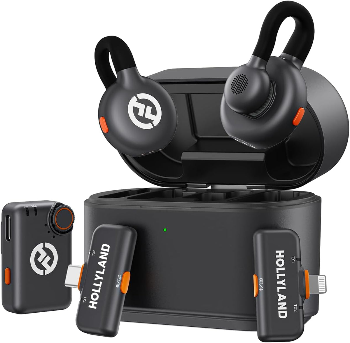 Hollyland Lark M2S Ultimate Combo (cámara RX+USB-C RX+Lightning RX)...