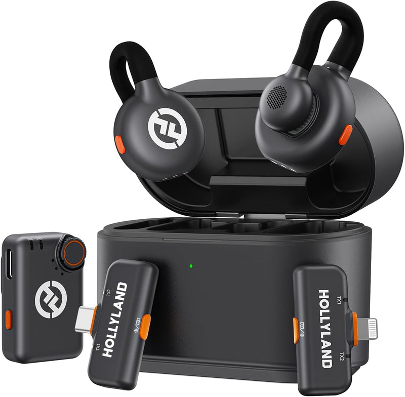 Hollyland Lark M2S Ultimate Combo (cámara RX+USB-C RX+Lightning RX)...