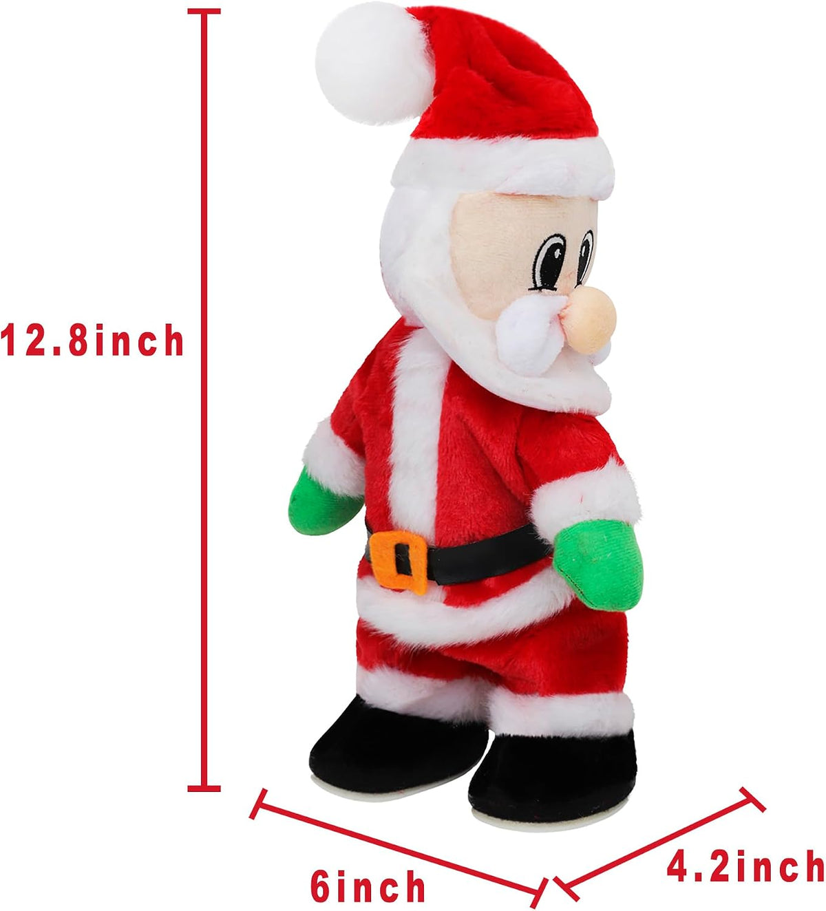 Holiberty Twerking Santa Divertida Decoración de Navidad Suave Pelu...