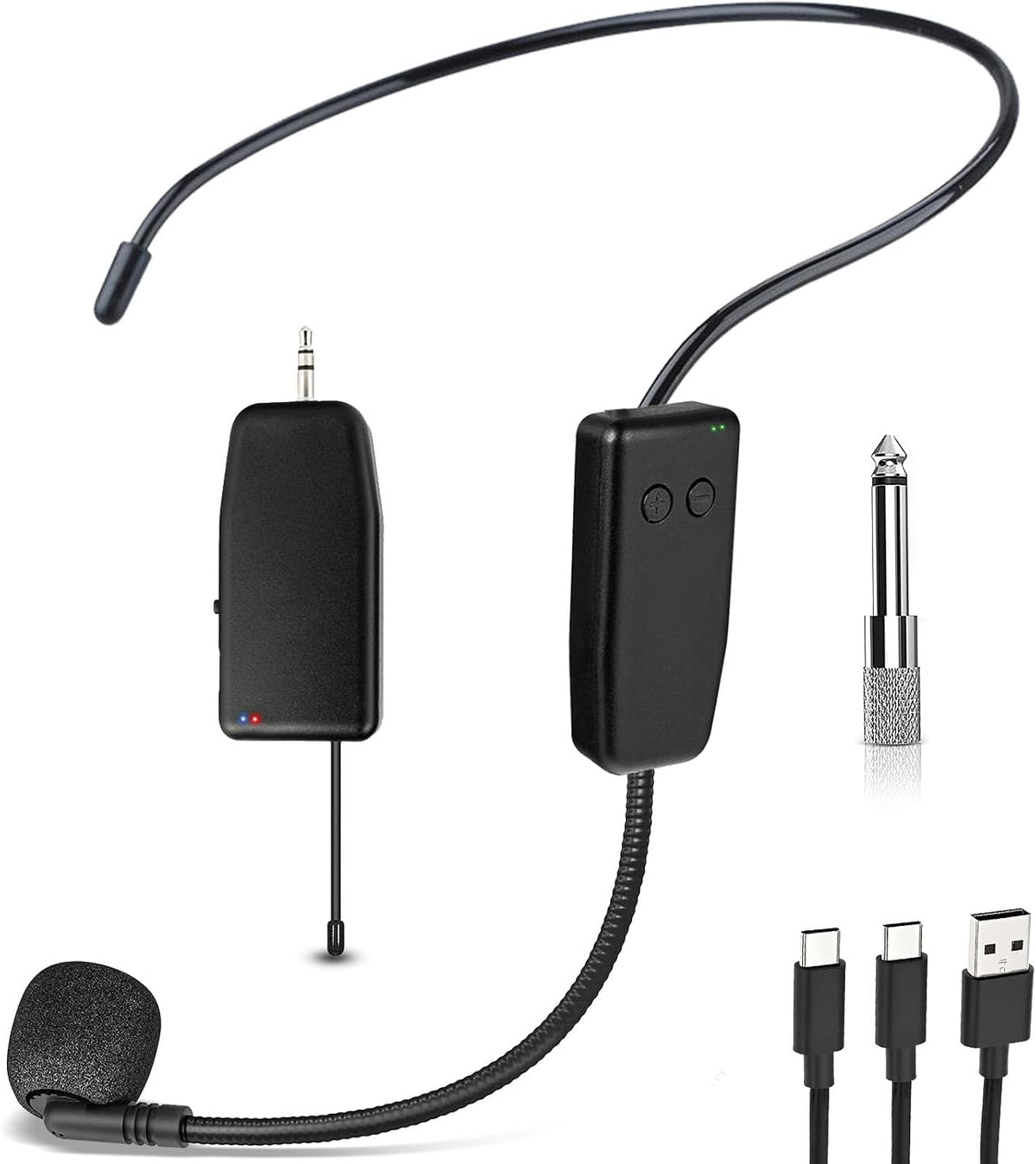 Sistema de micrófono con auriculares inalámbricos profesional: micr...