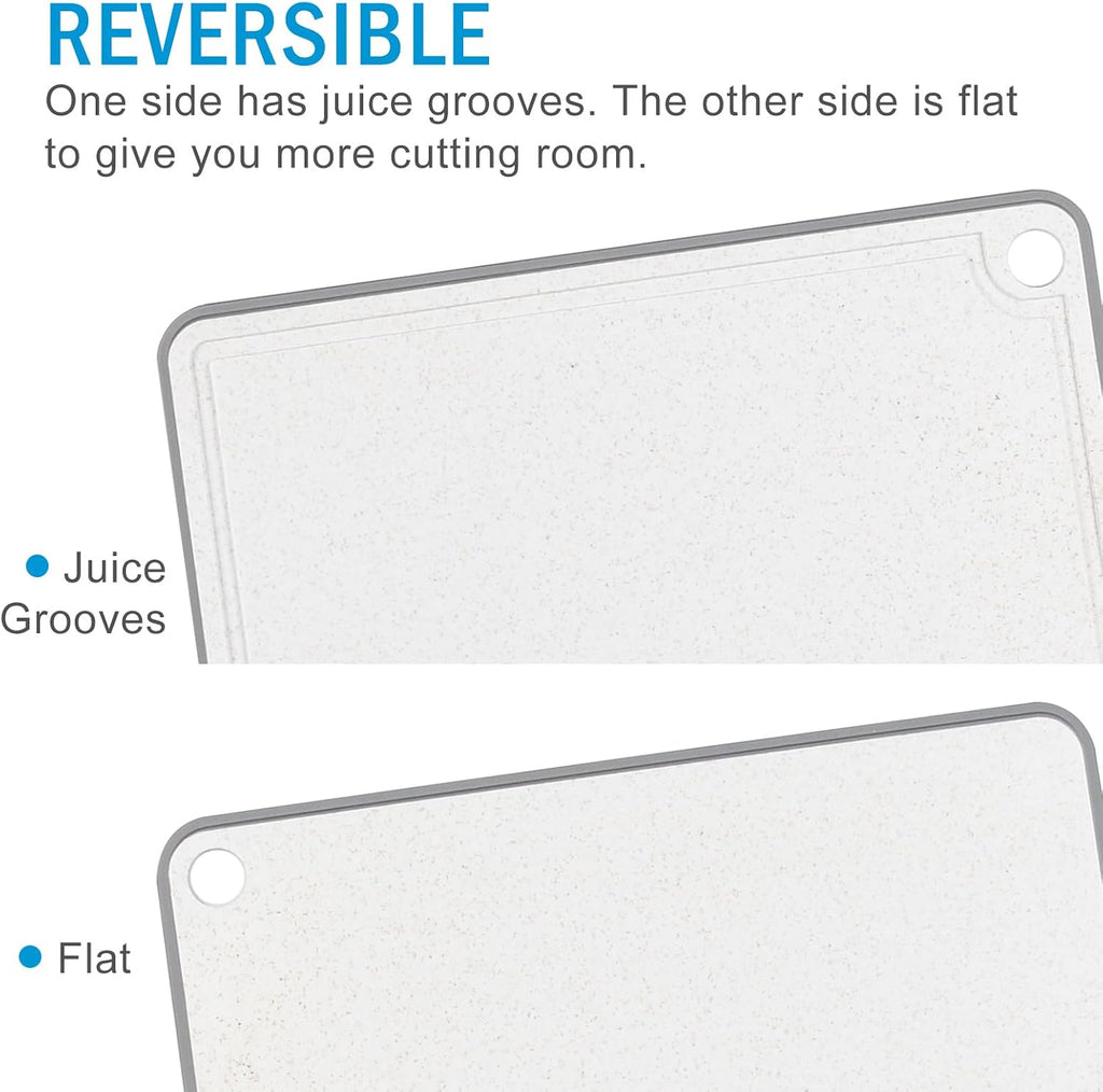 Juego de 3 tablas de cortar de fibra de trigo para cocina, juego de...