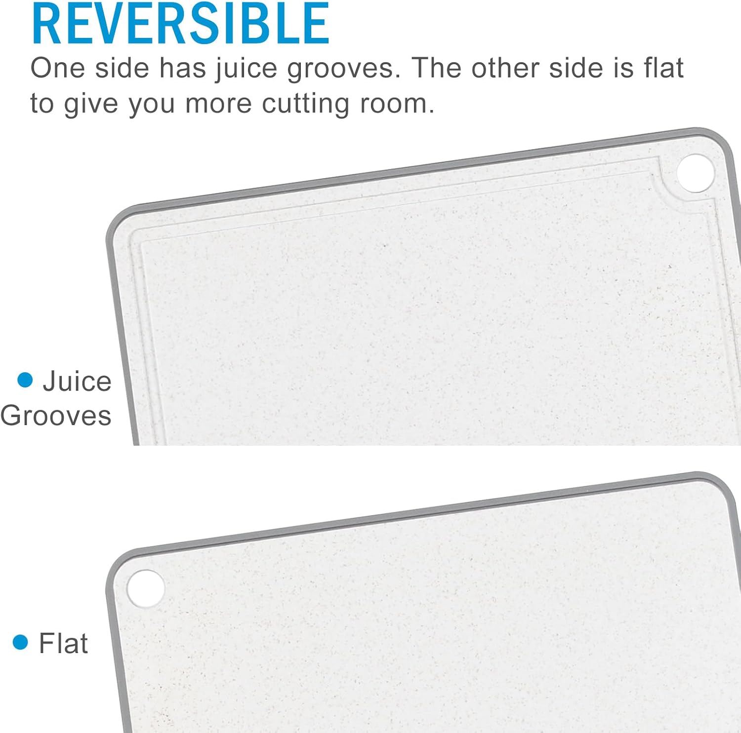 Juego de 3 tablas de cortar de fibra de trigo para cocina, juego de...