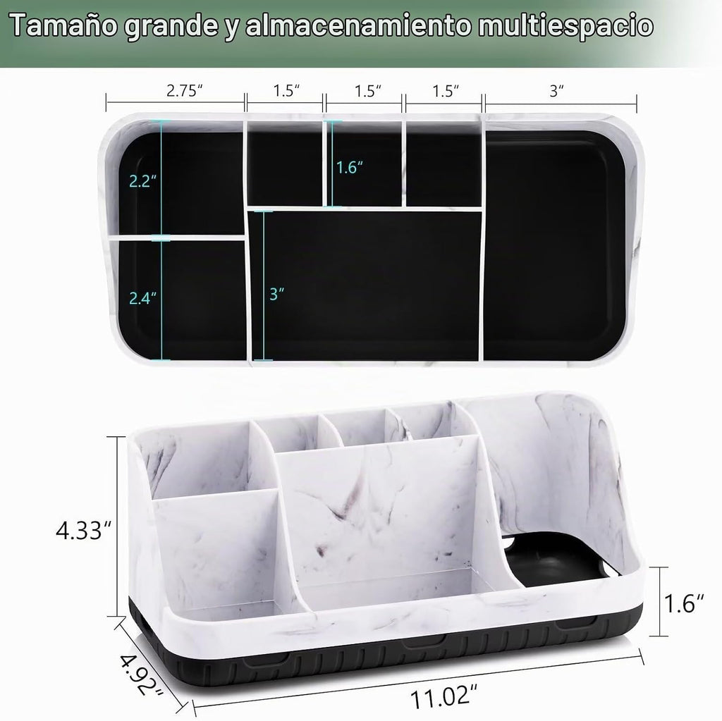 GFWARE Organizador de Encimera de Baño de Mármol - 7 Ranuras Desmon...