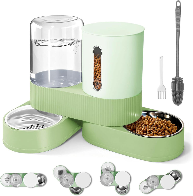 Alimentador automático para perros y gatos por gravedad y dispensad...