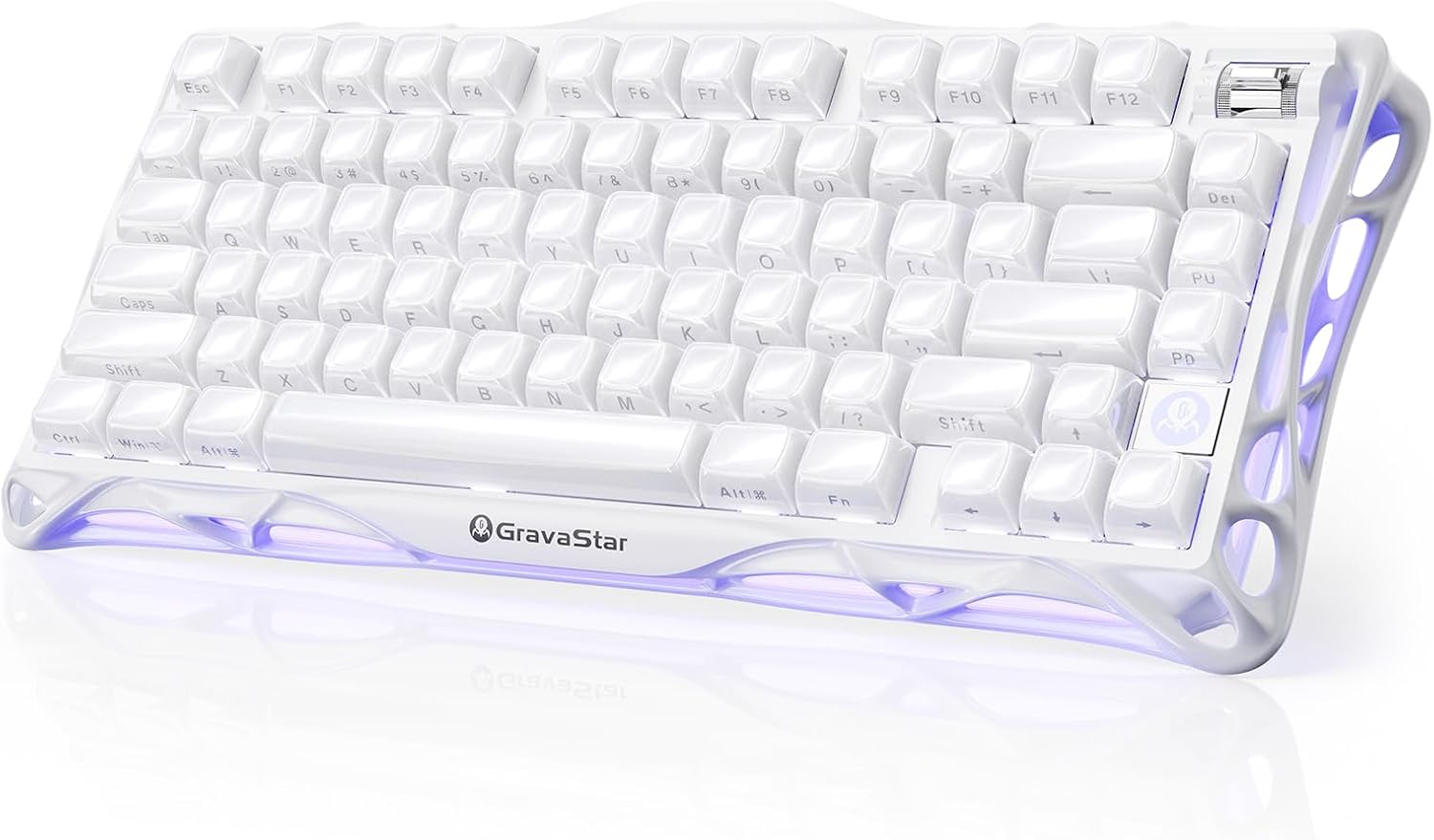 GravaStar Mercury K1 75% teclado mecánico inalámbrico para juegos,...