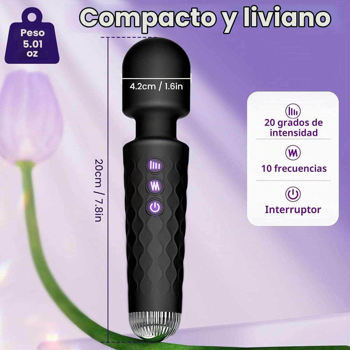 Allovü Juguetes sexuales vibradores para mujeres, varita vibradora...