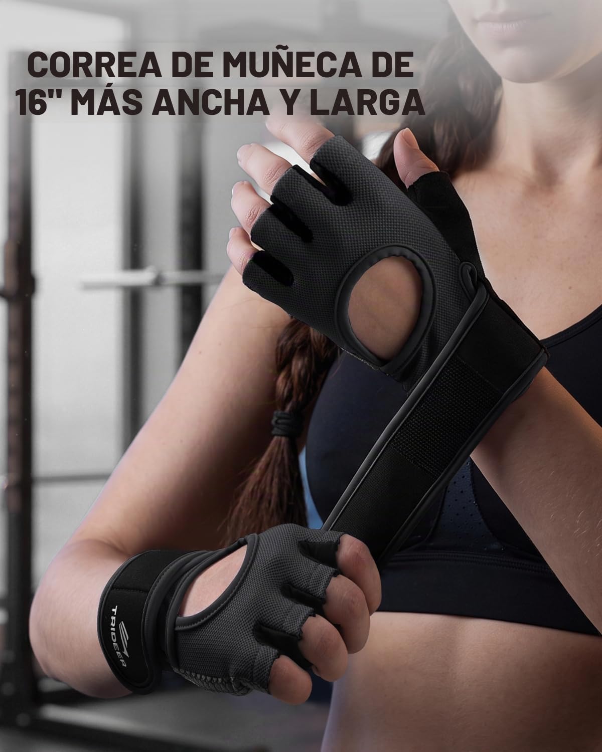 Trideer Guantes de levantamiento de pesas para mujeres y hombres |...