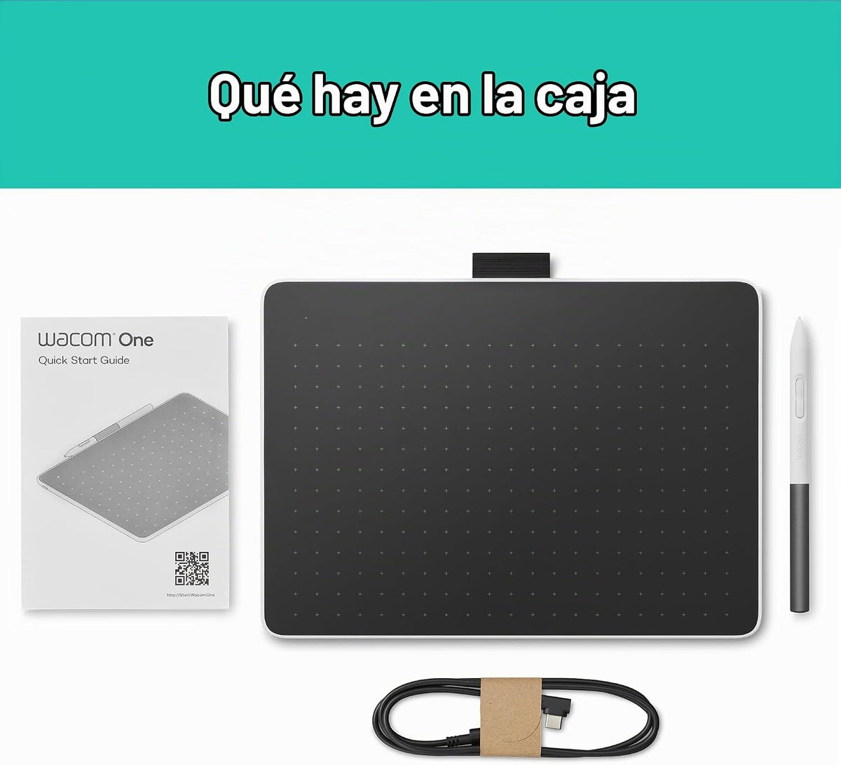 Wacom One Medium, tableta gráfica de dibujo Bluetooth con lápiz + s...