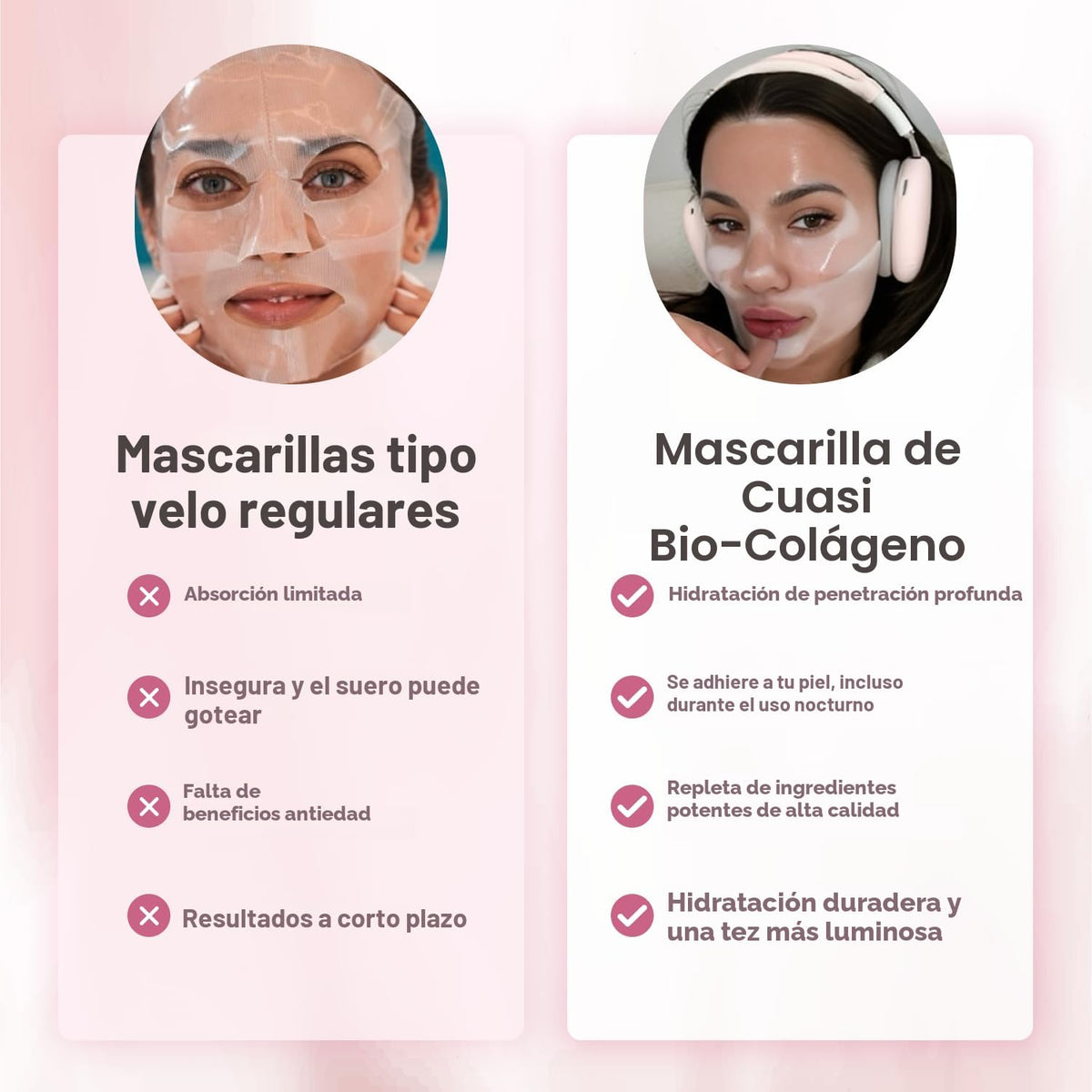Quasi Mascarilla facial de bio-colágeno durante la noche \u2013 Mas...