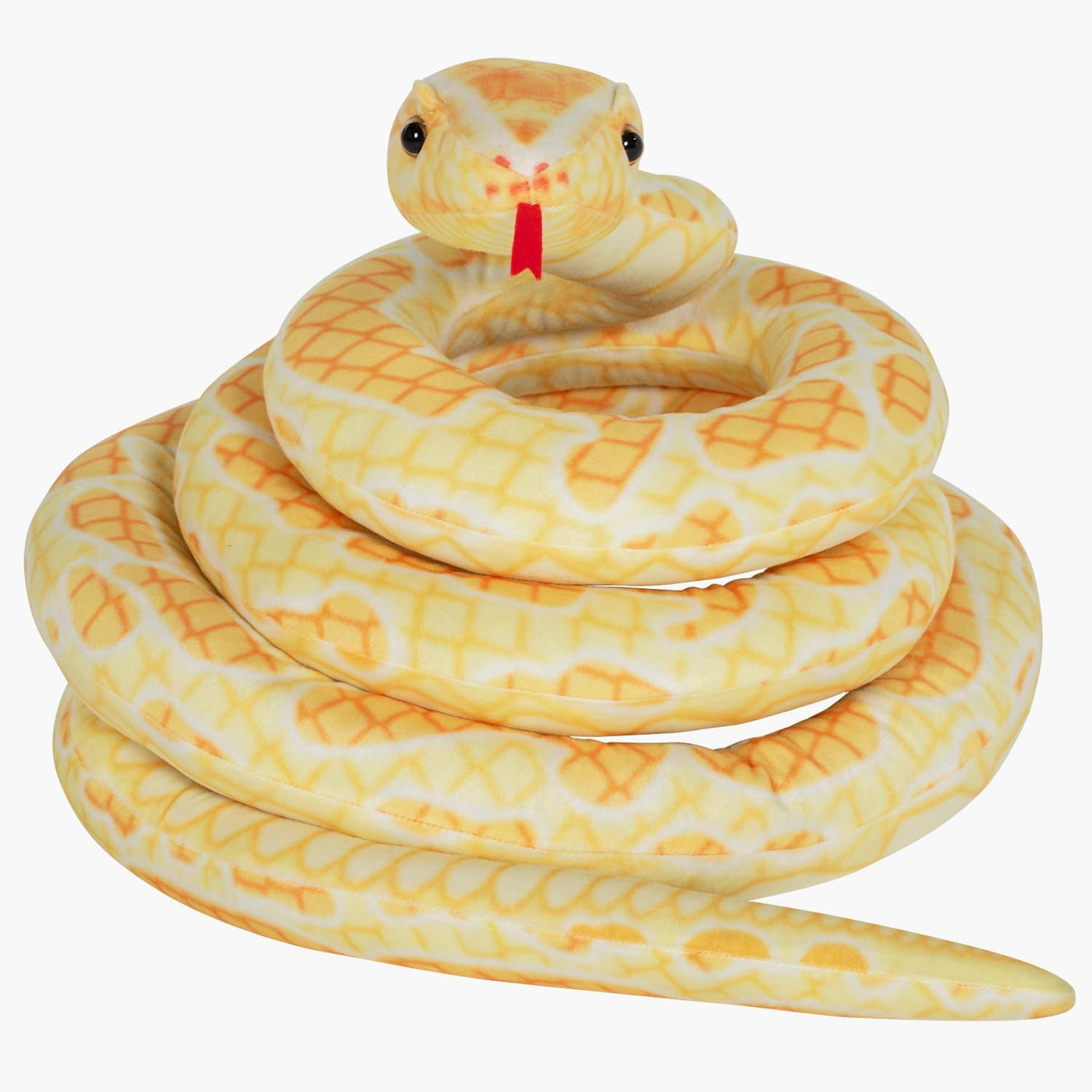 BRINJOY - Peluche de serpiente gigante, 149 pulgadas de gran animal...