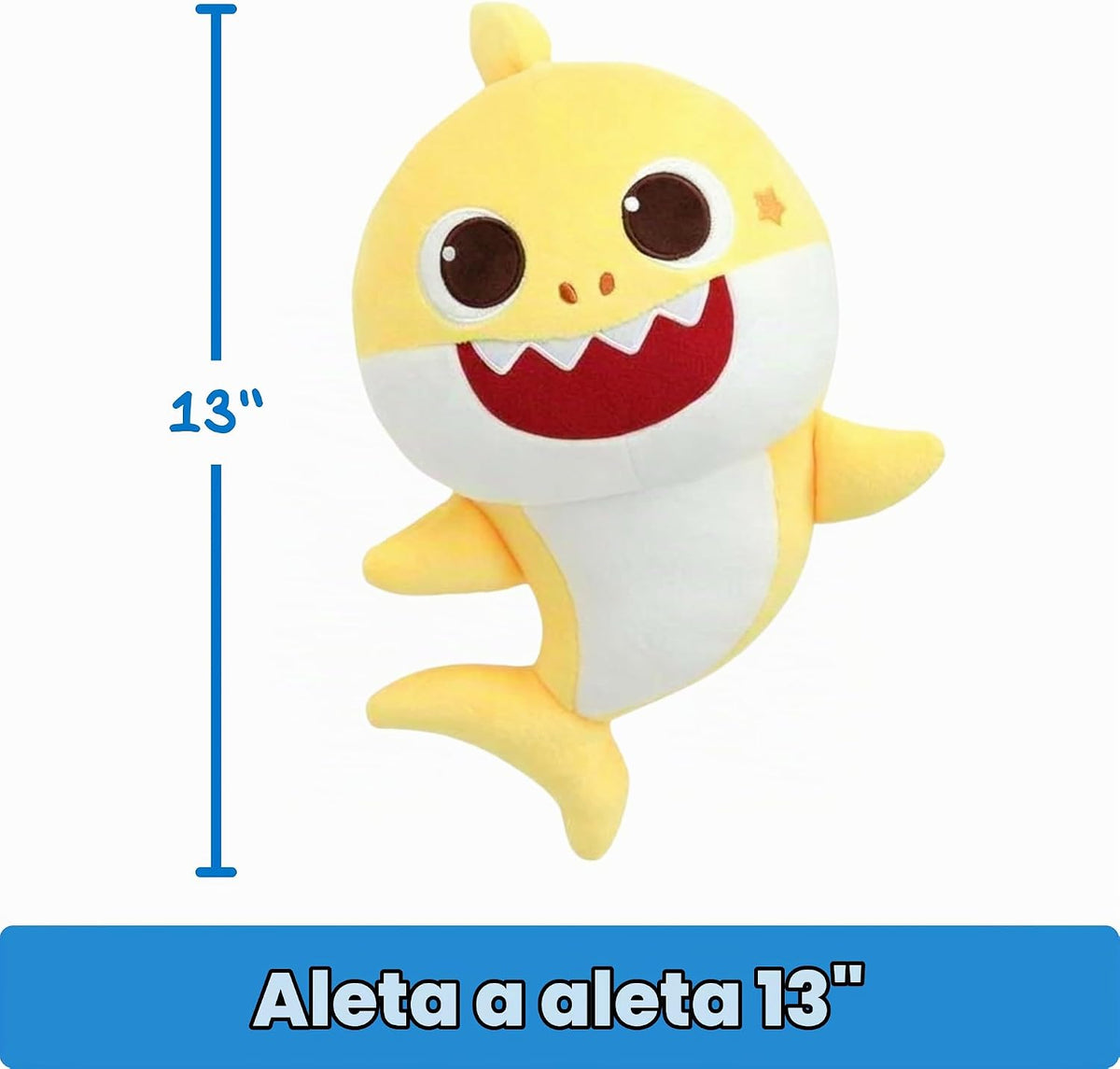 Pinkfong Baby Shark - Peluche musical de peluche, reproduce cancion...