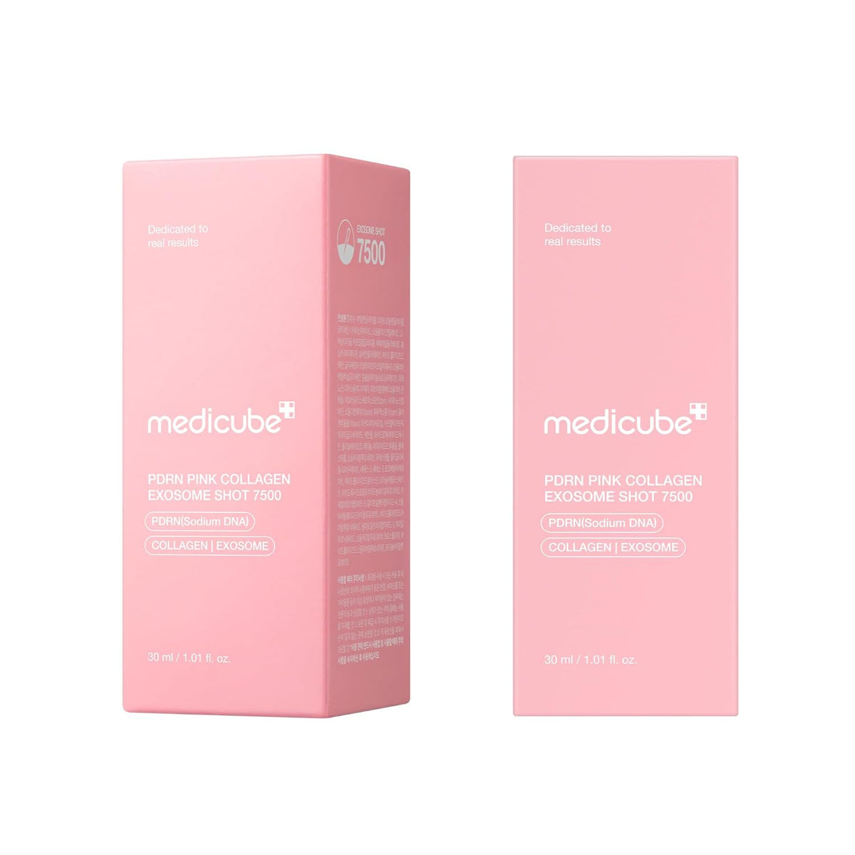 medicube Exosome Shot PDRN Colágeno Rosa 7,500 PPM Espicule Suero F...