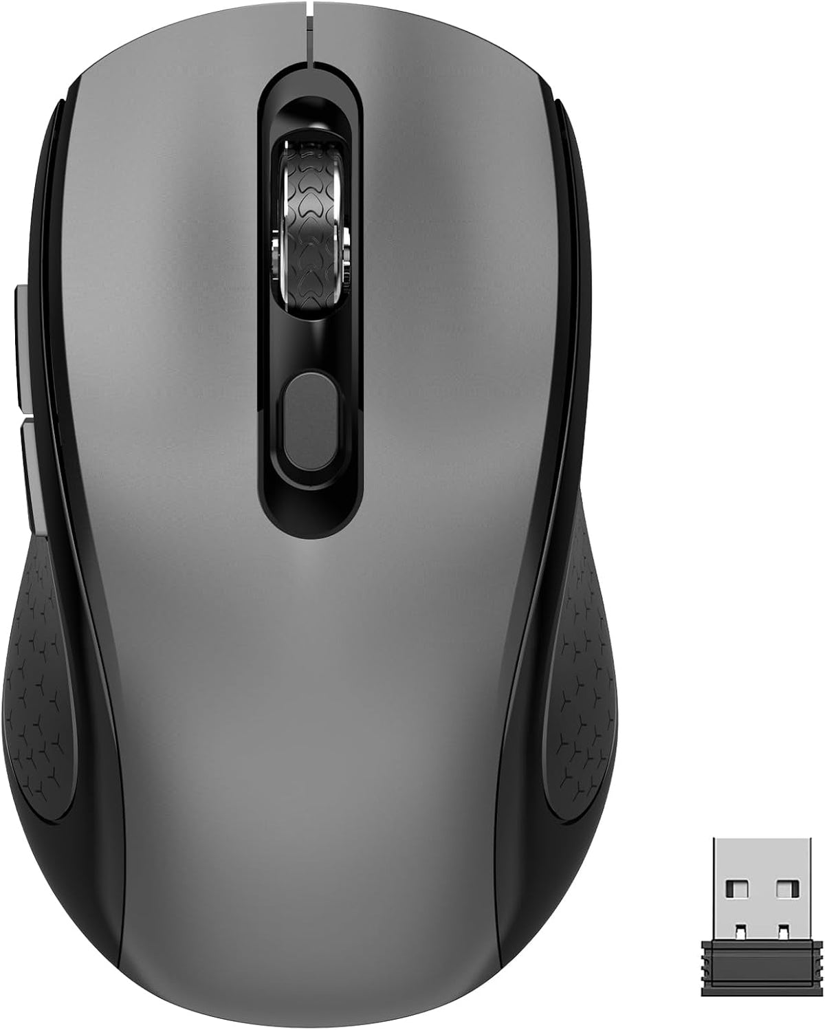 SHUNJINRUN Ratón inalámbrico silencioso ergonómico de la llave late...