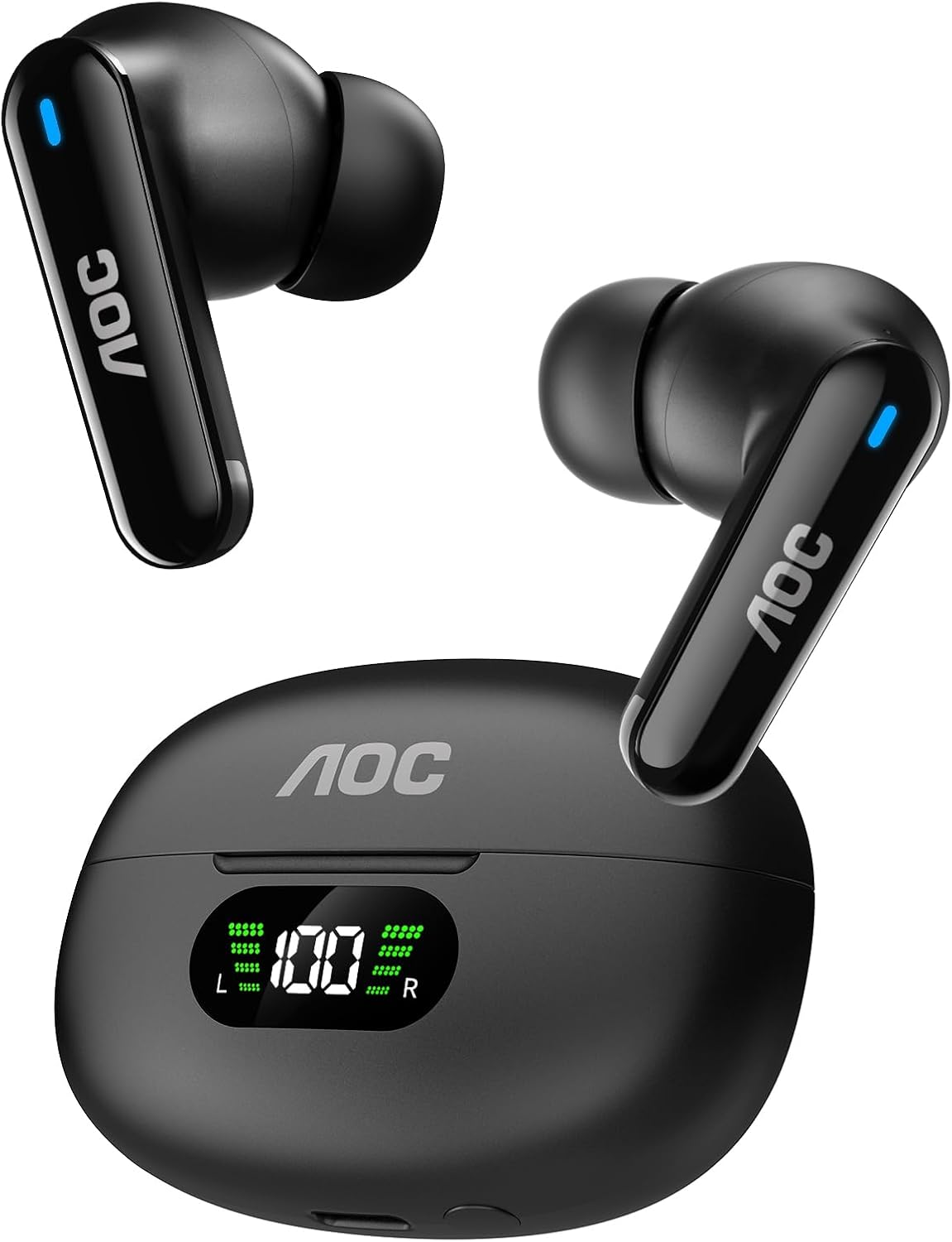 AOC Auriculares inalámbricos, auriculares Bluetooth con cancelación...