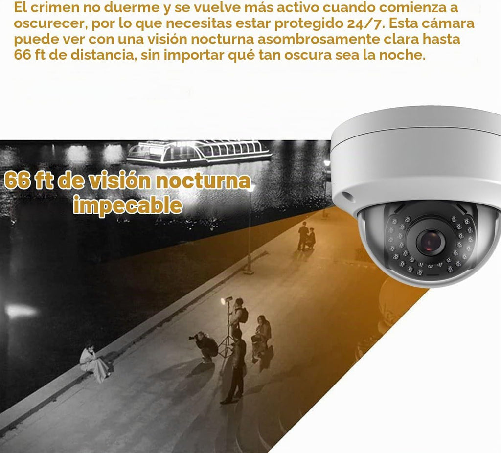 Real HD 4MP Analógica coaxial domo TVI CVI cámara de vigilancia de...