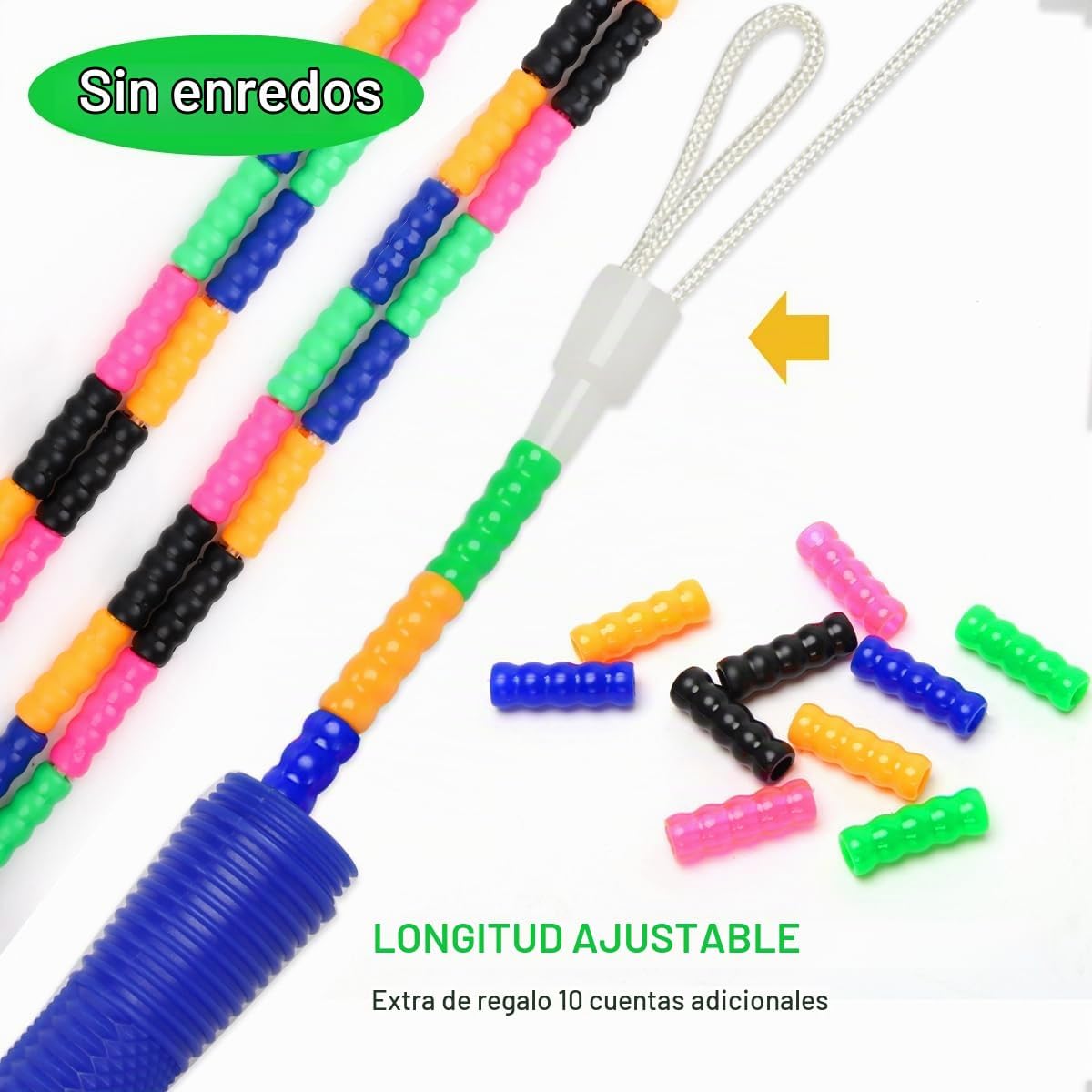 Coolrunner Cuerda de saltar de 16 pies de largo (paquete de 2), cue...
