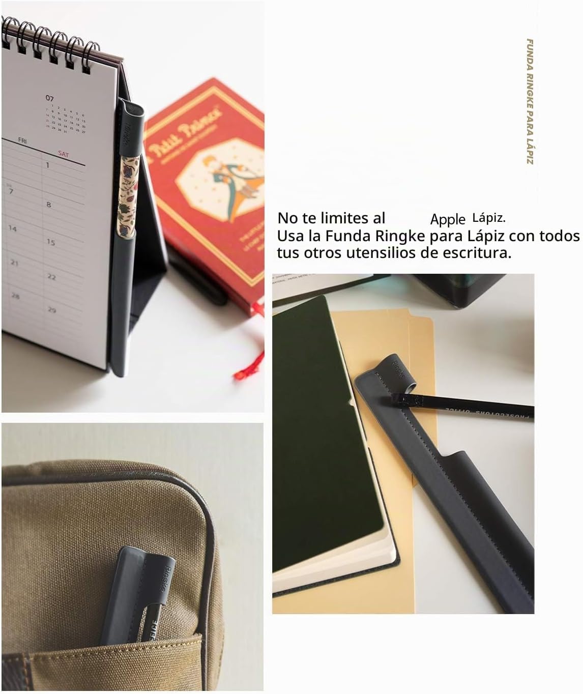 Ringke Funda para bolígrafo, color gris carbón, diseñada para Apple...