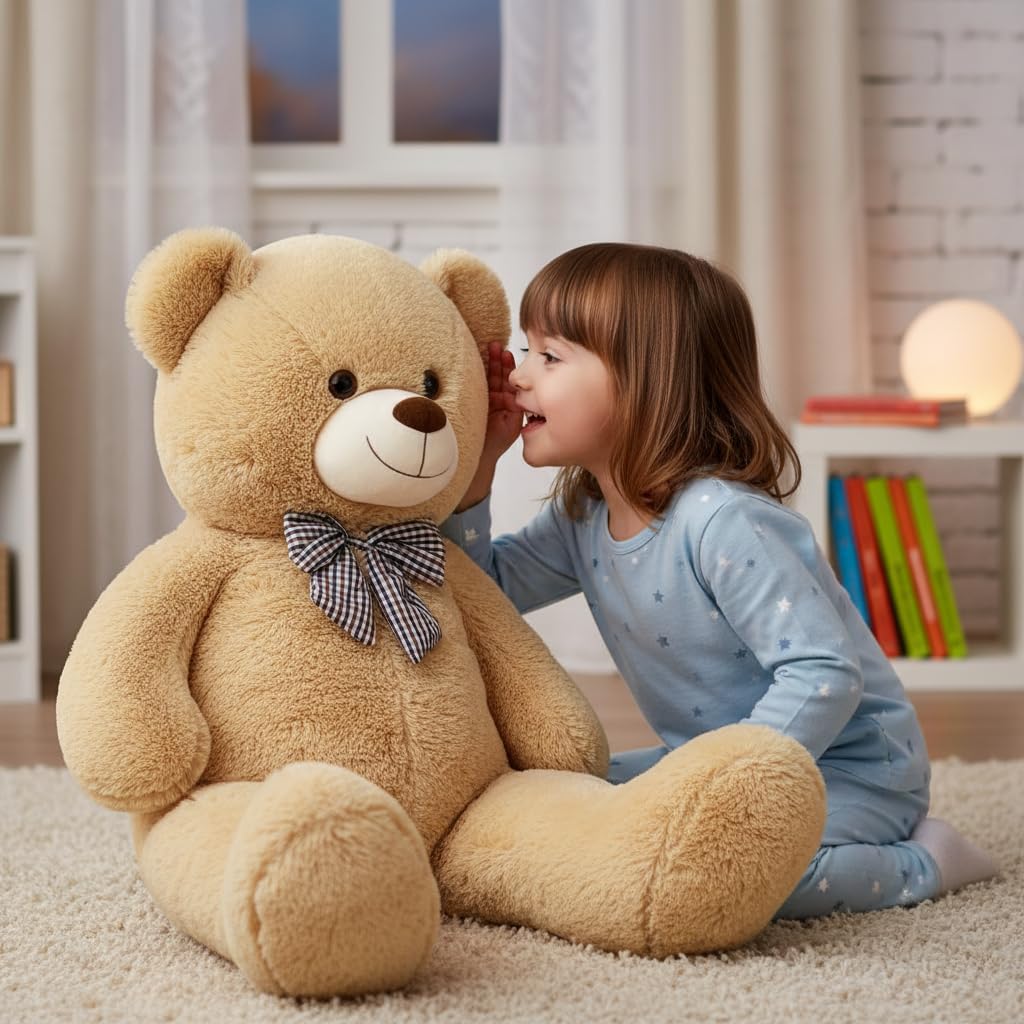 MorisMos Oso de peluche gigante de 4 pies, bonito oso de peluche gr...