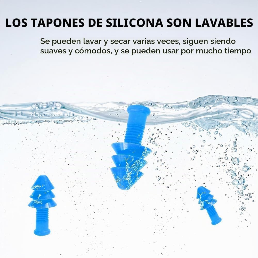 Voohinddaa Tapones para los oídos para dormir, 10 pares de tapones...
