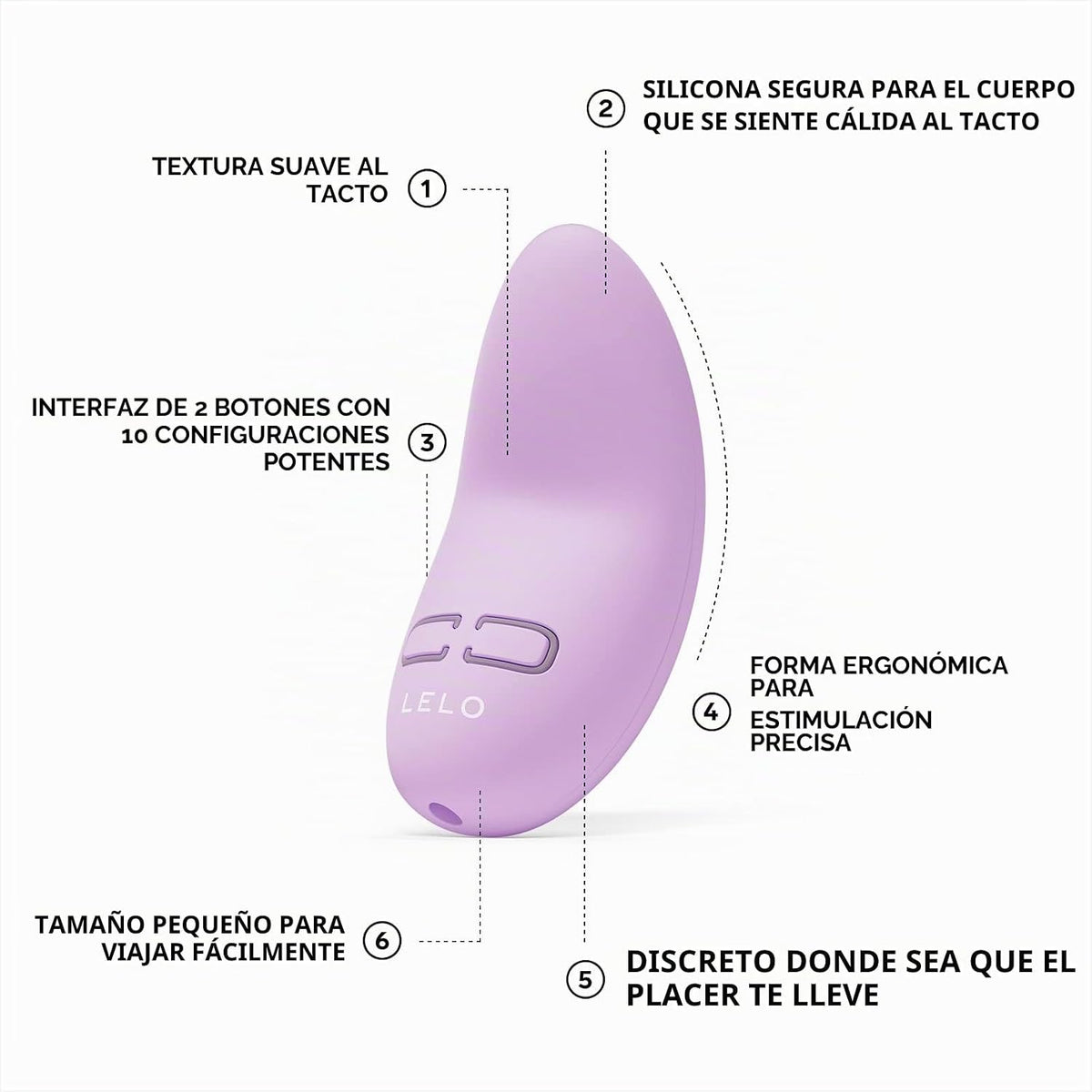 LELO Lily 3 - Mini bala vibrador, masajeador personal discreto, lav...