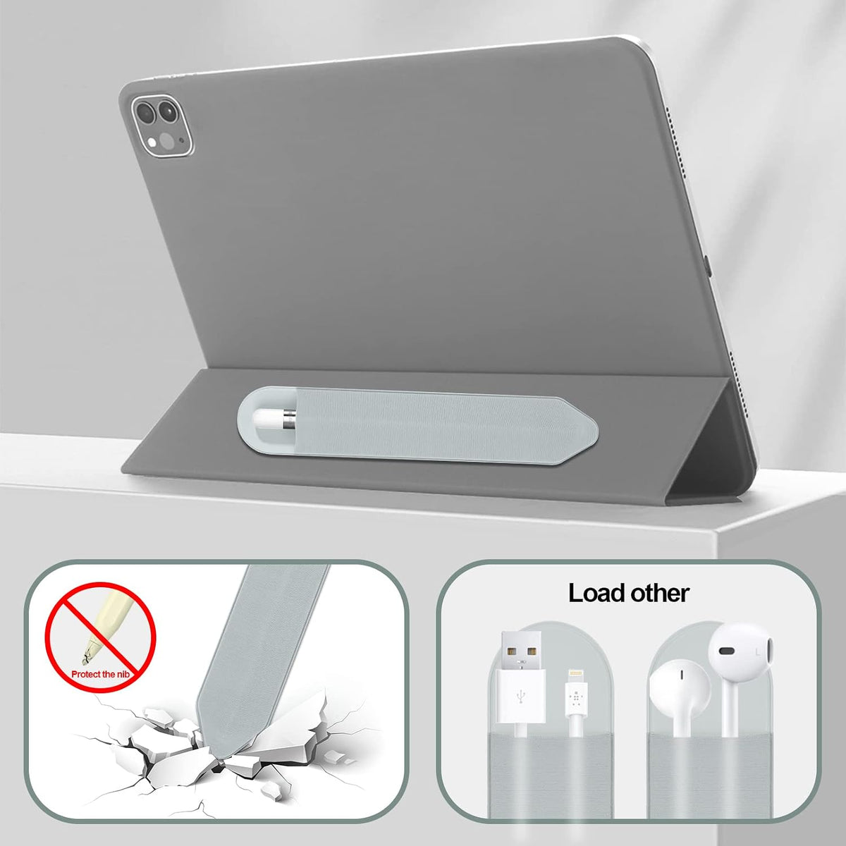 XLDLQU Paquete de 12 fundas adhesivas para lápices Apple Pencil (1ª...