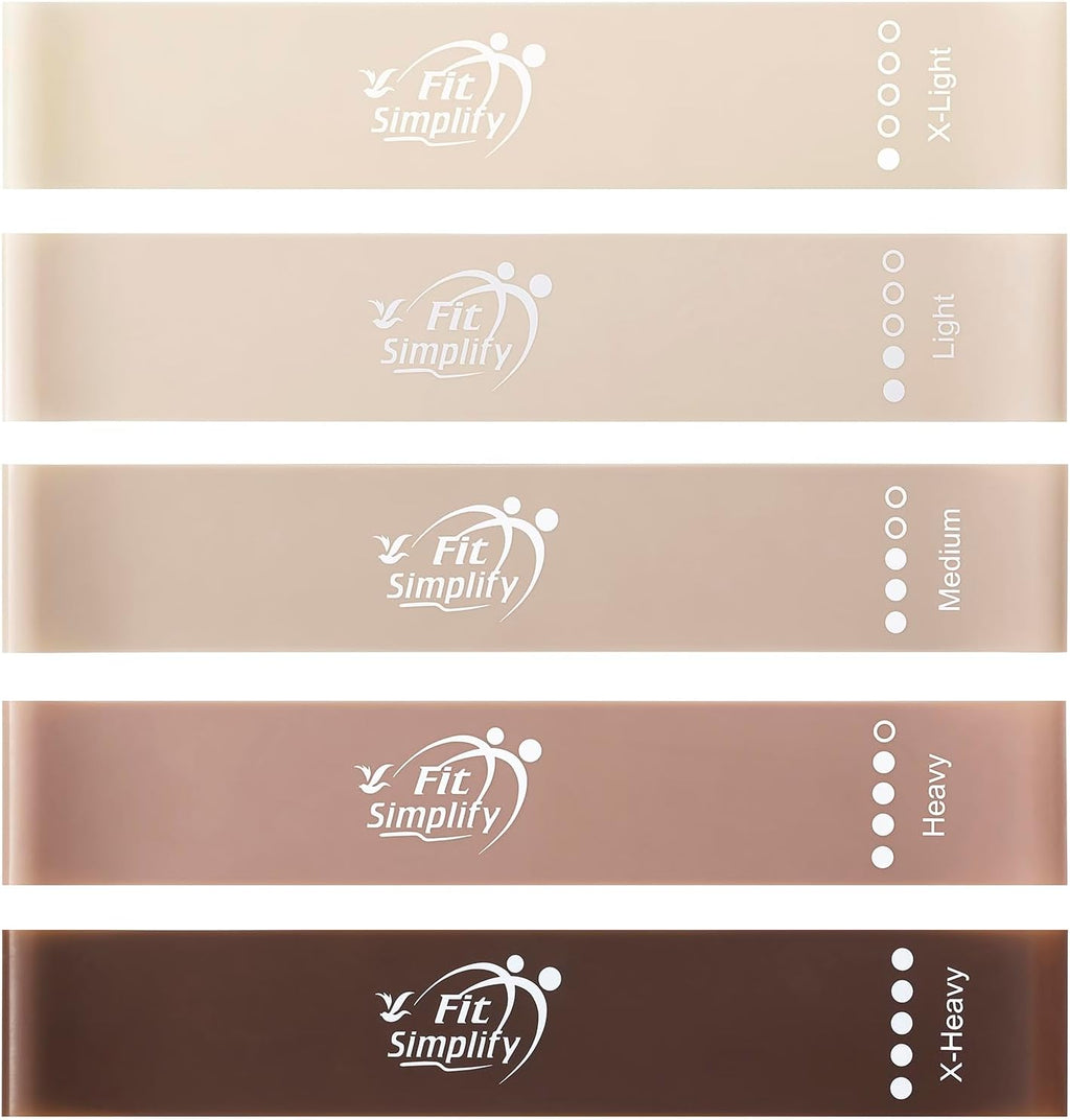 Bandas de ejercicios de bucle de resistencia de Fit Simplify con gu...