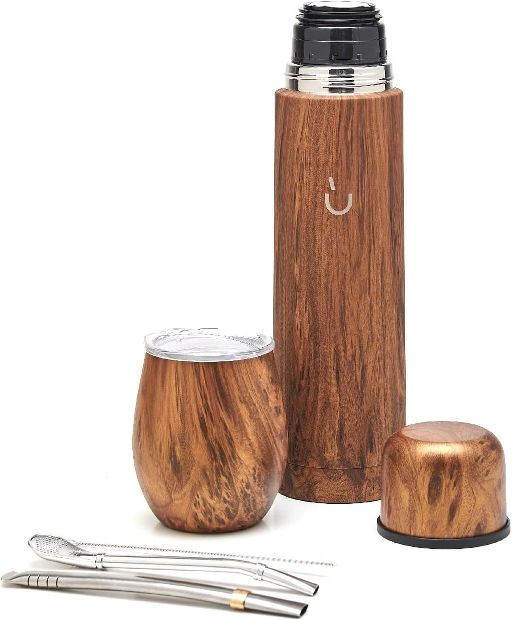BALIBETOV - Juego de yerba mate de 25 onzas líquidas, calabaza mate de acero inoxidable, termo y popote bombilla, kit completo mate, aislamiento de doble pared, sin BPA, apto para lavavajillas
