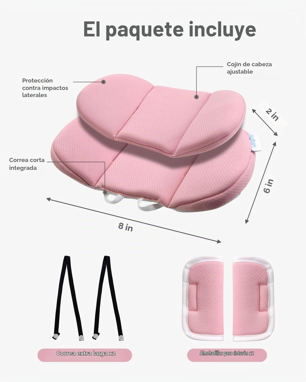 RsoTone Almohada de apoyo para la cabeza del asiento de automóvil i...