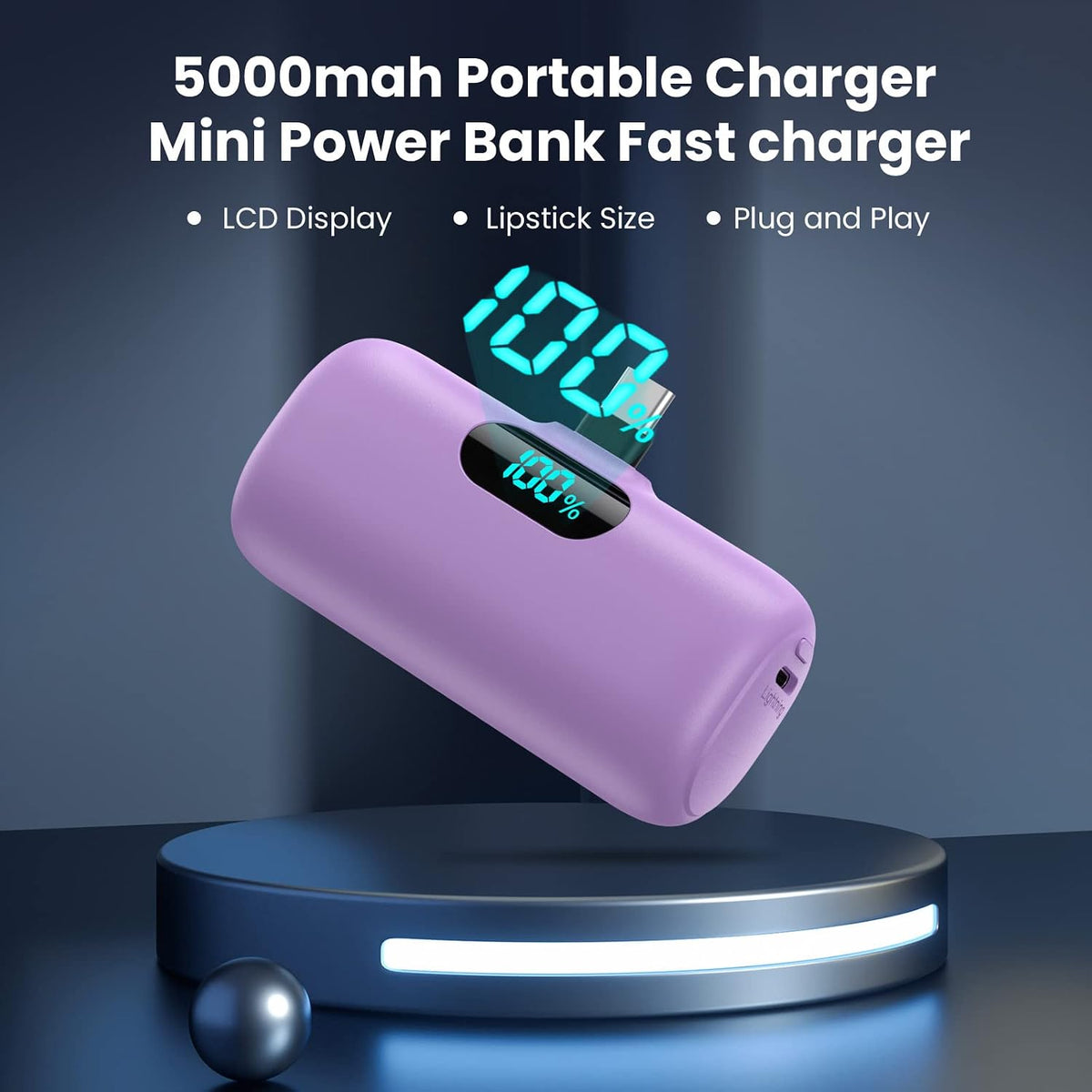 [Paquete de 2] Cargador portátil para iPhone 18\/17\/16\/15, mini c...