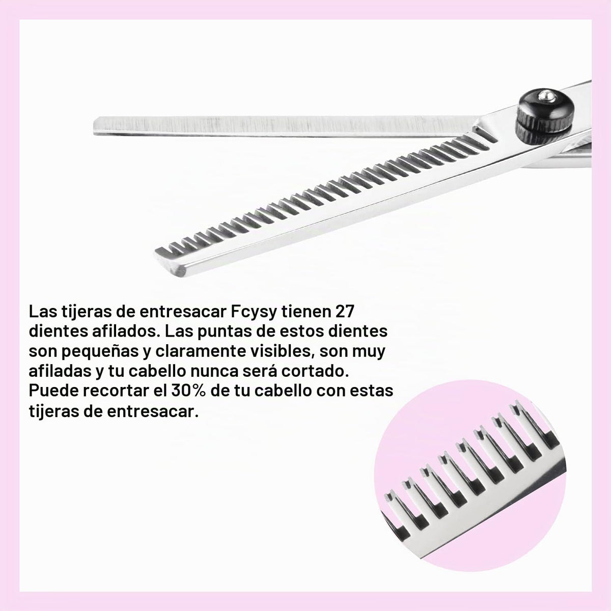 Tijeras Fcysy para cortar cabello, tijeras para degrafilar, tijeras...