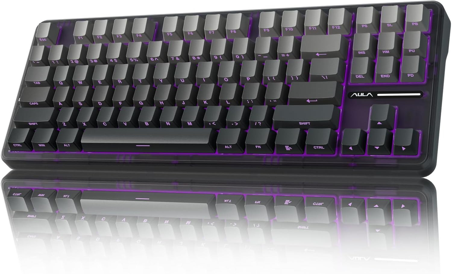 Teclado mecánico inalámbrico AULA F87 Pro, teclado personalizado in...