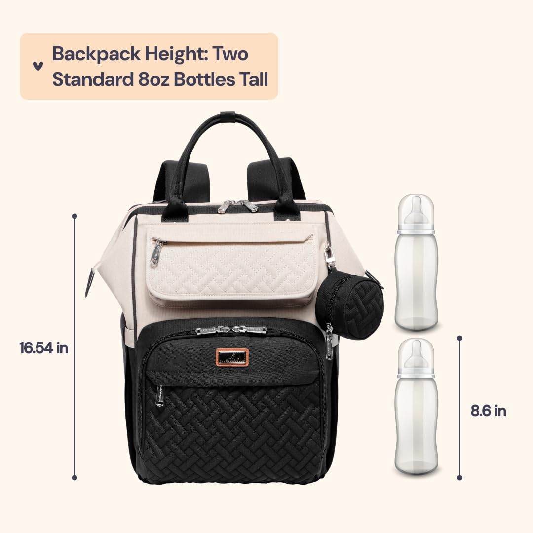 BabbleRoo - Mochila para pañales, bolsa de cambio de pañales multif...