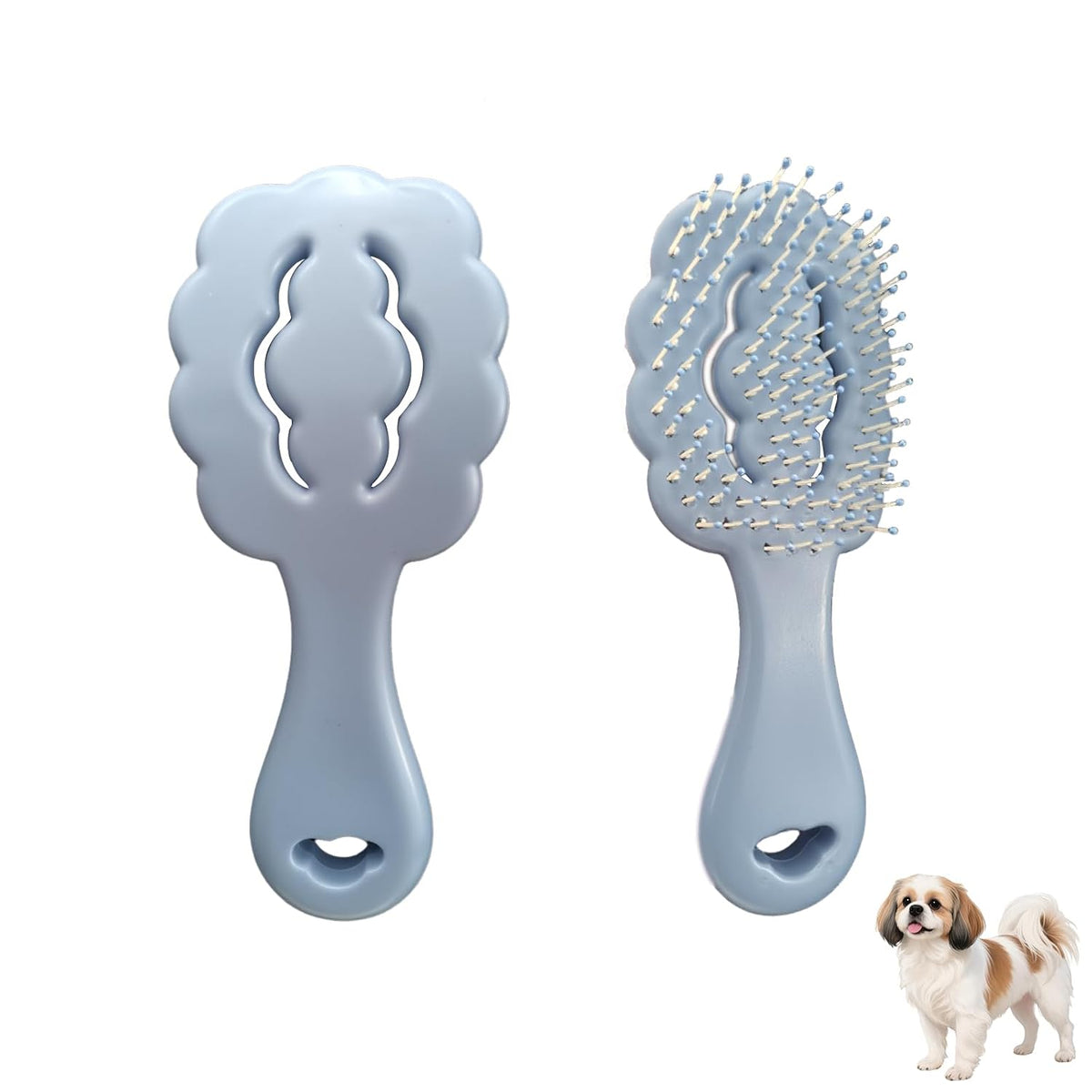 Cepillo de cerdas suaves en forma de nube para perros pequeños, dis...