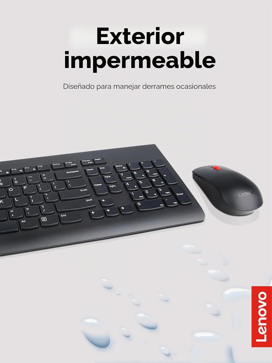 Lenovo Combo de Teclado y Ratón Inalámbricos 510, receptor USB Nano...
