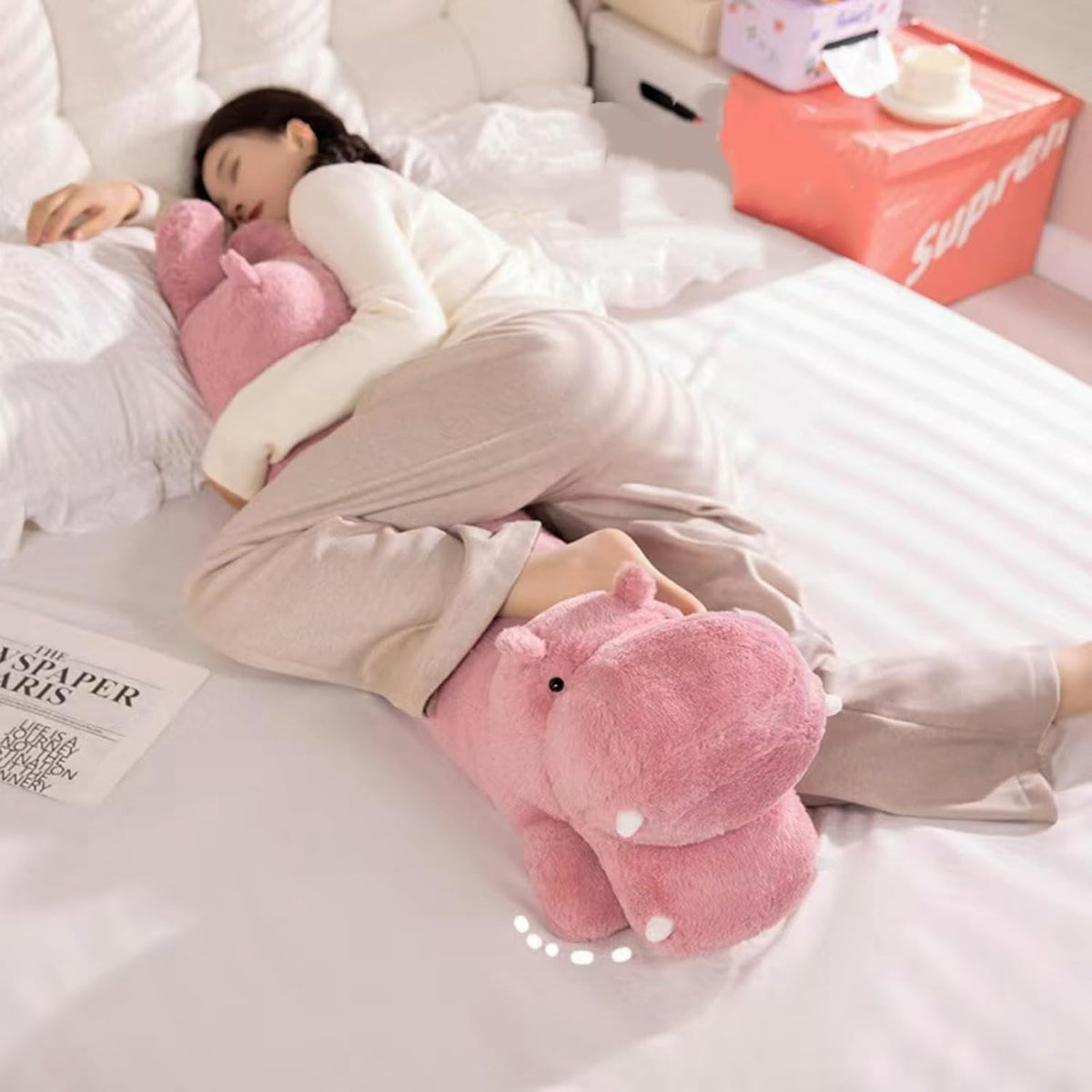 Ryttir Hipopótamo de peluche grande de 40 pulgadas con un 15% más r...