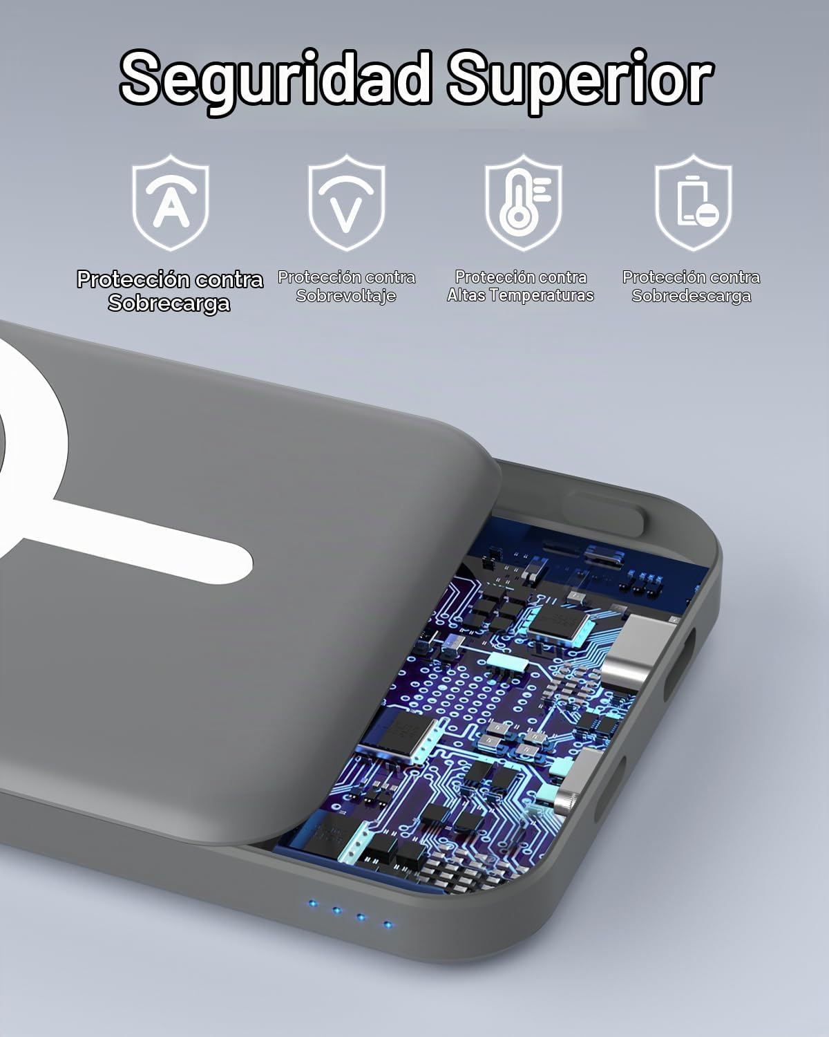 podoru para MagSafe Power Bank 5000mAh, cargador portátil magnético...