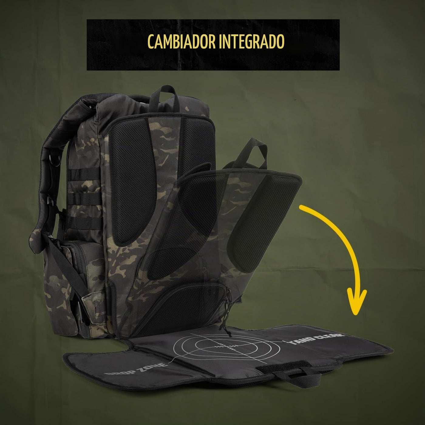 Tactical Baby Gear Daypack Mochila Táctica de Pañales para Papás -...
