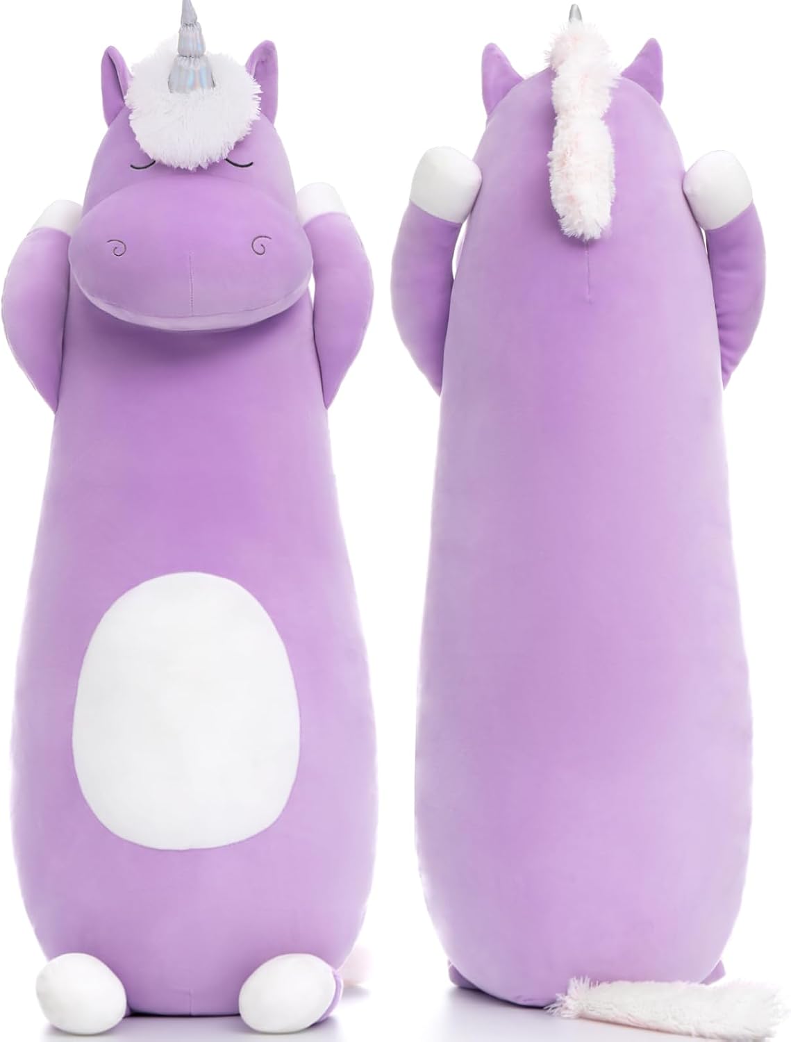 MorisMos Almohada Corporal Gigante de Peluche de Unicornio de 4 Pie...