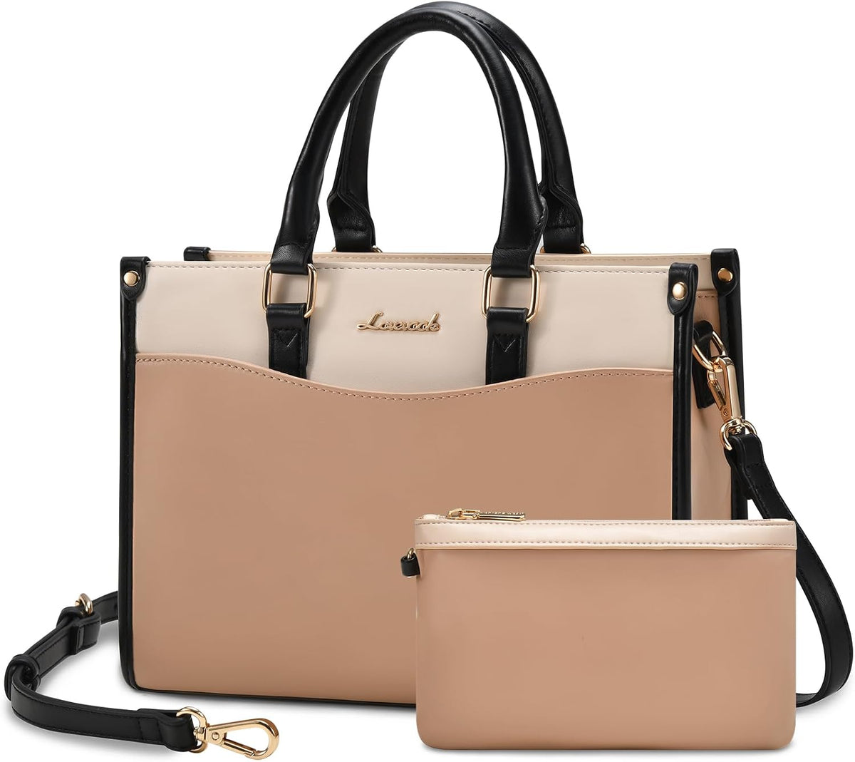LOVEVOOK Bolsos y bolsos de mano para mujer, elegante bolso de homb...