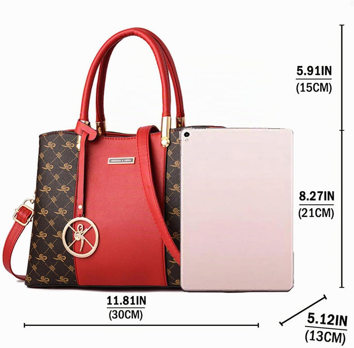 KURGOOL Bolsos y bolsos de mano para mujer, bolso de hombro con asa...