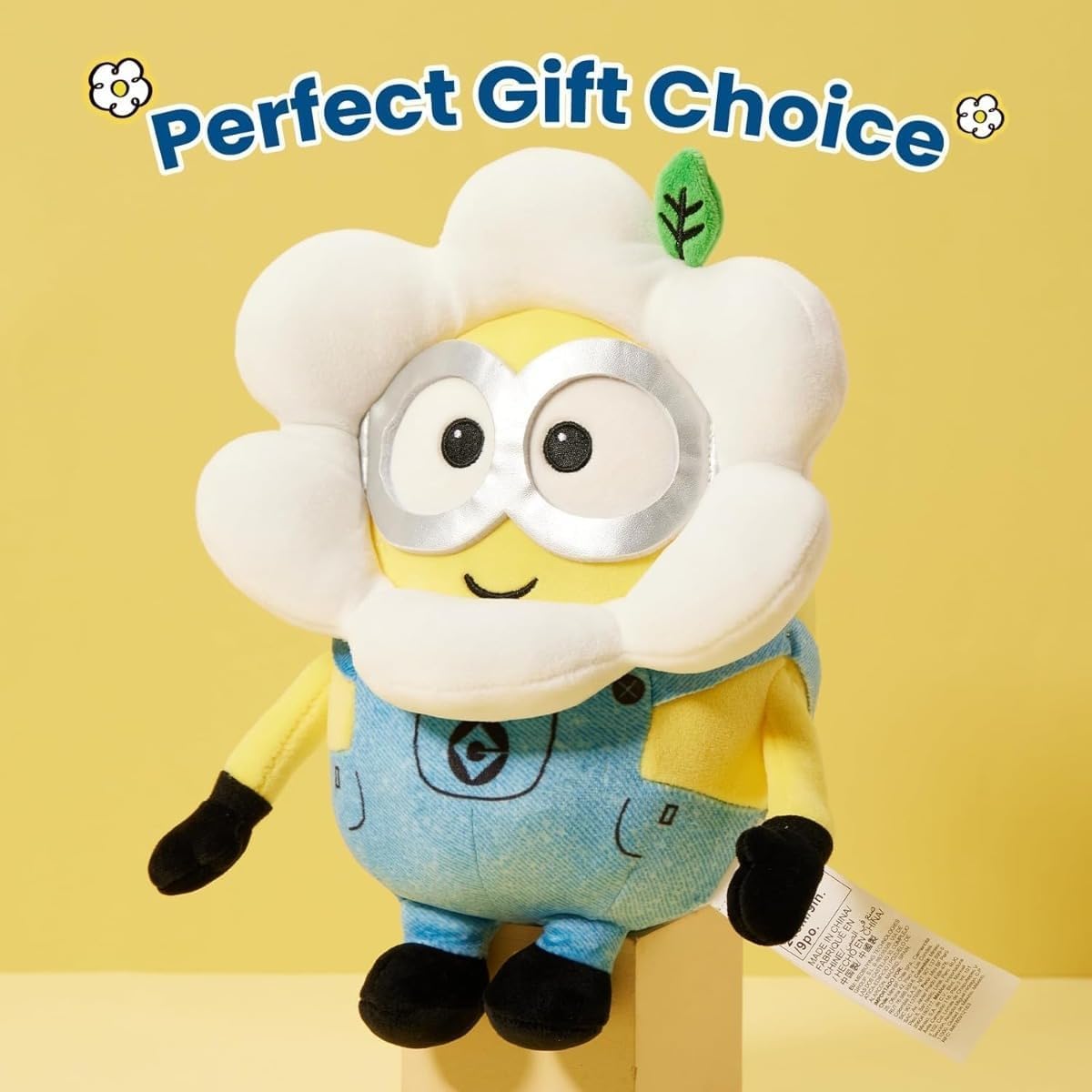 MINISO Minions - Muñeca de felpa con diseño floral de 9 pulgadas, s...