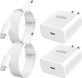 Cargador para iPhone 17, 16, 15 Pro Max, carga rápida, cargador USB C de 45 W, cable de carga rápida de 3 metros