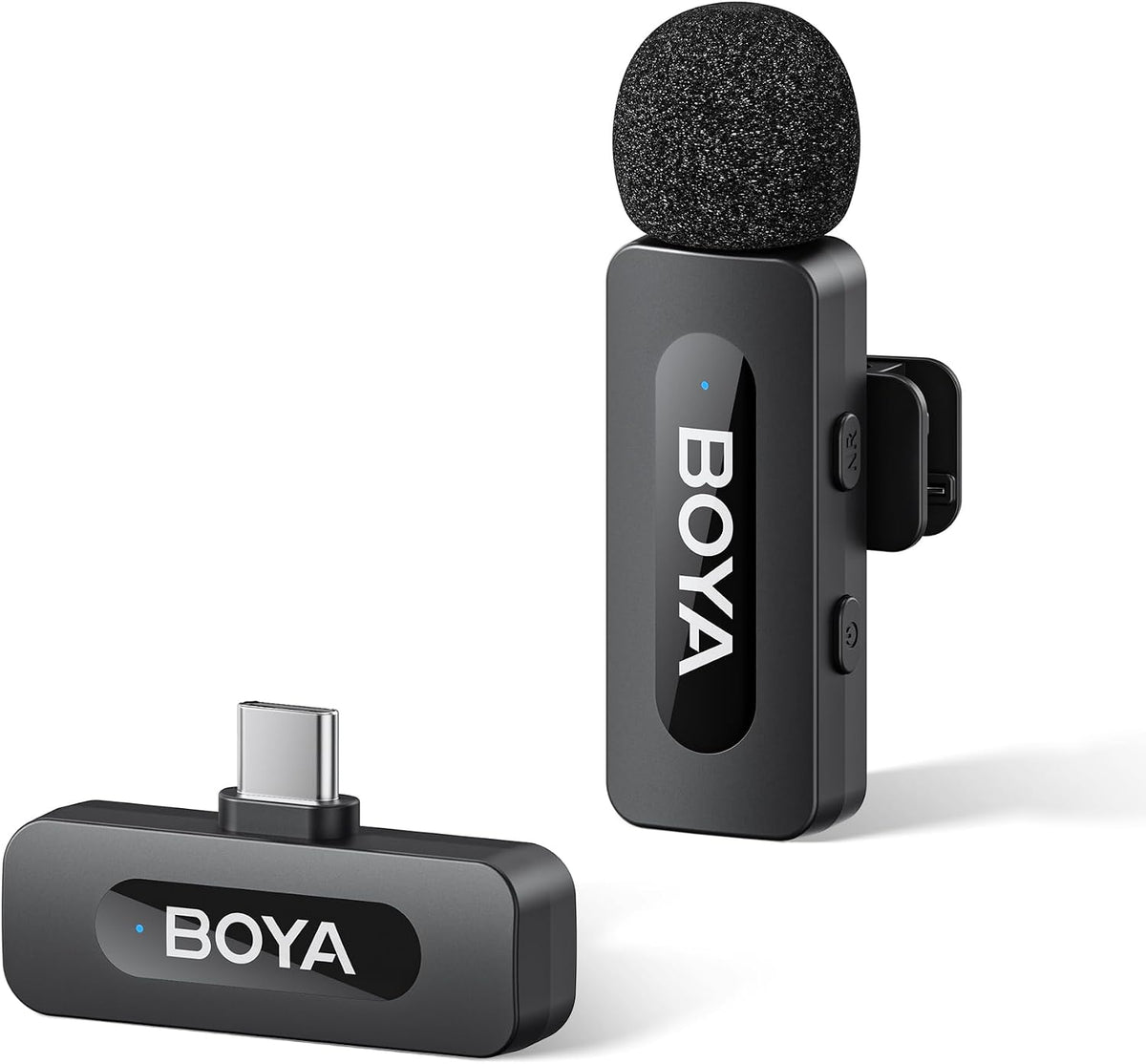 Micrófonos inalámbricos BOYA BY-V10 para iPhone 17\/16\/15 y Androi...