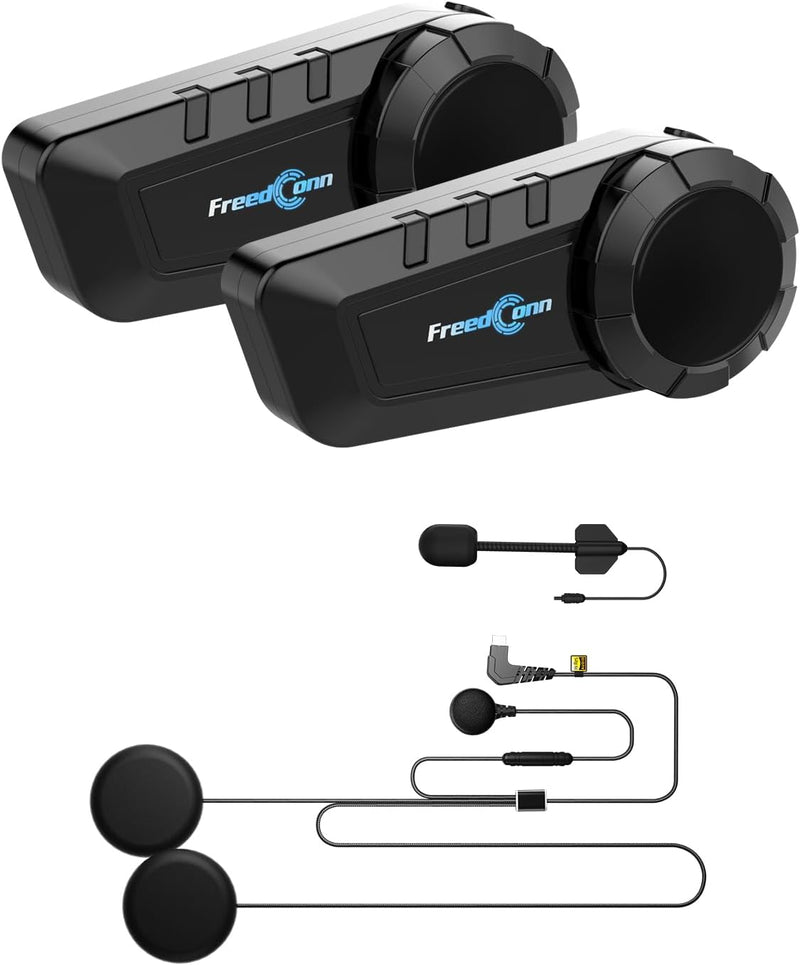 FreedConn KY PRO - Auriculares Bluetooth para motocicleta, sistemas...