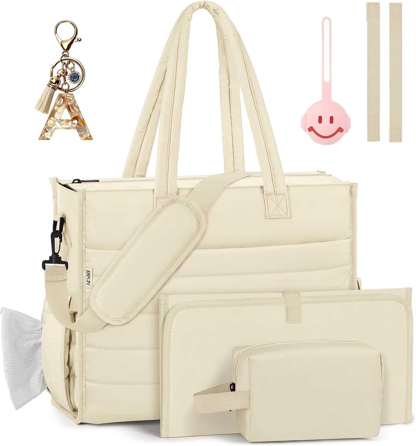 IBFUN Bolso de Pañales para Bebé - Bolso Grande para Bebé 4Pcs con...