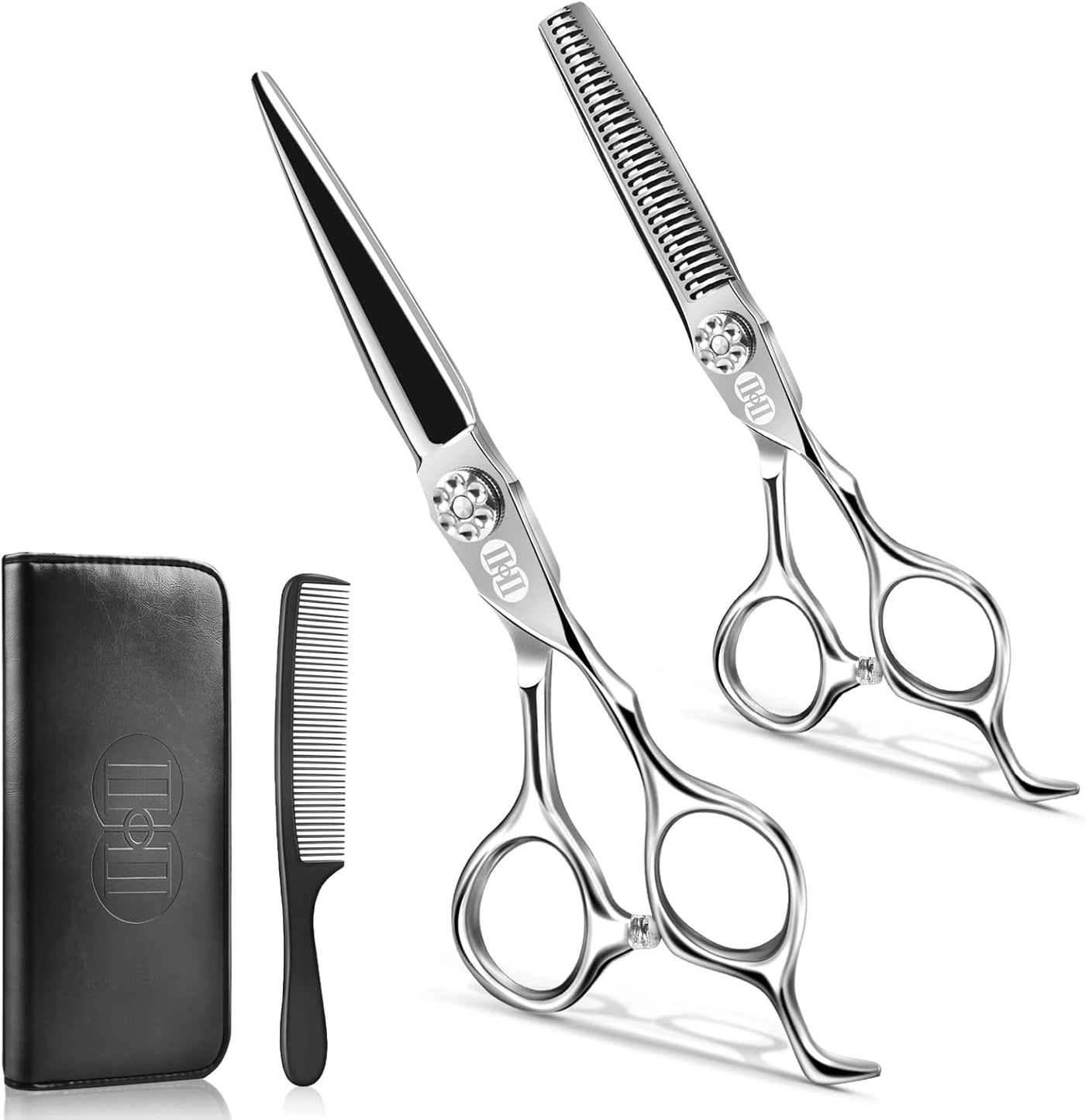 CIICII Kit profesional de tijeras de corte de cabello, 440C 6.7 \u2...