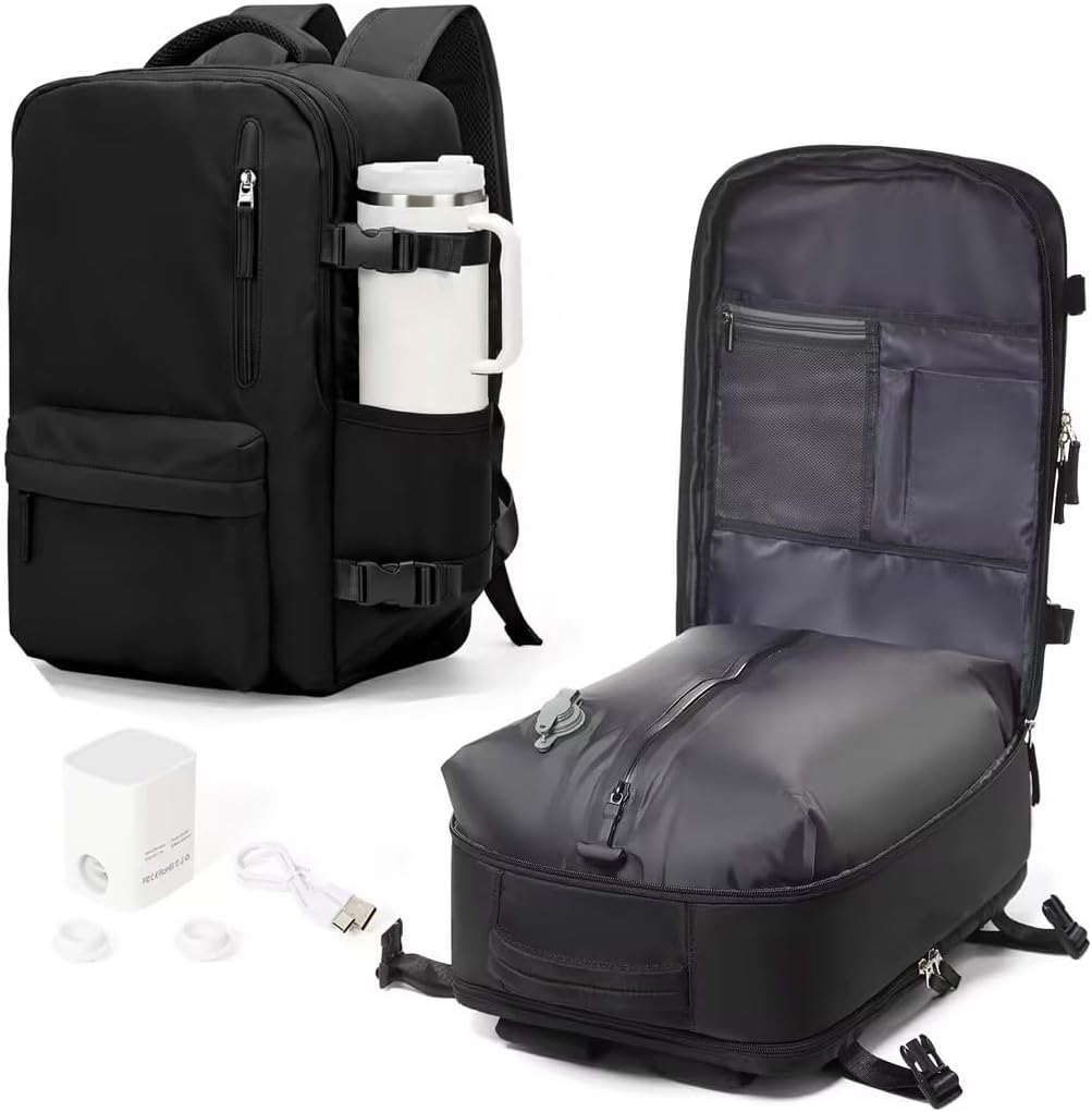 WONHOX Mochila de Viaje Grande Equipaje de Mano Aprobada para Vuelo...