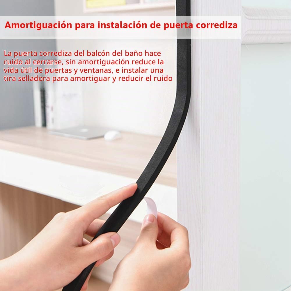 Burletes para puertas y ventanas, sello de puerta de 1 pulgada x 1\...