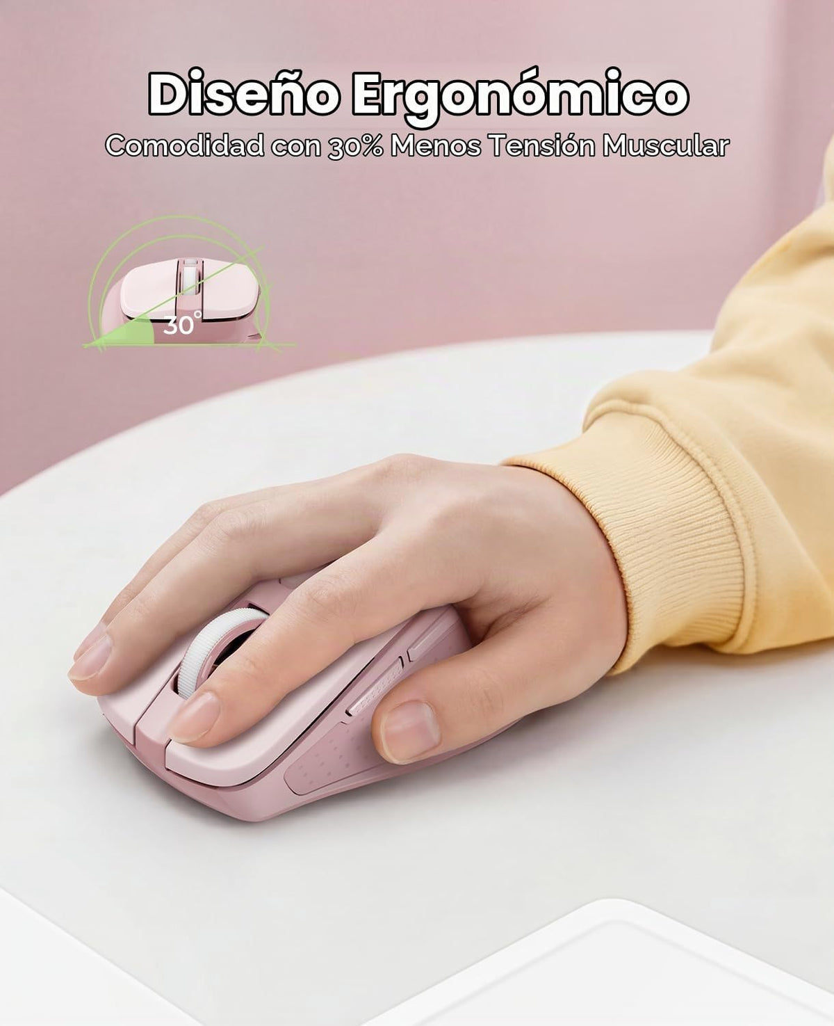 Redragon Mouse inalámbrico para laptop, mouse Bluetooth (BT5.0\/3.0...