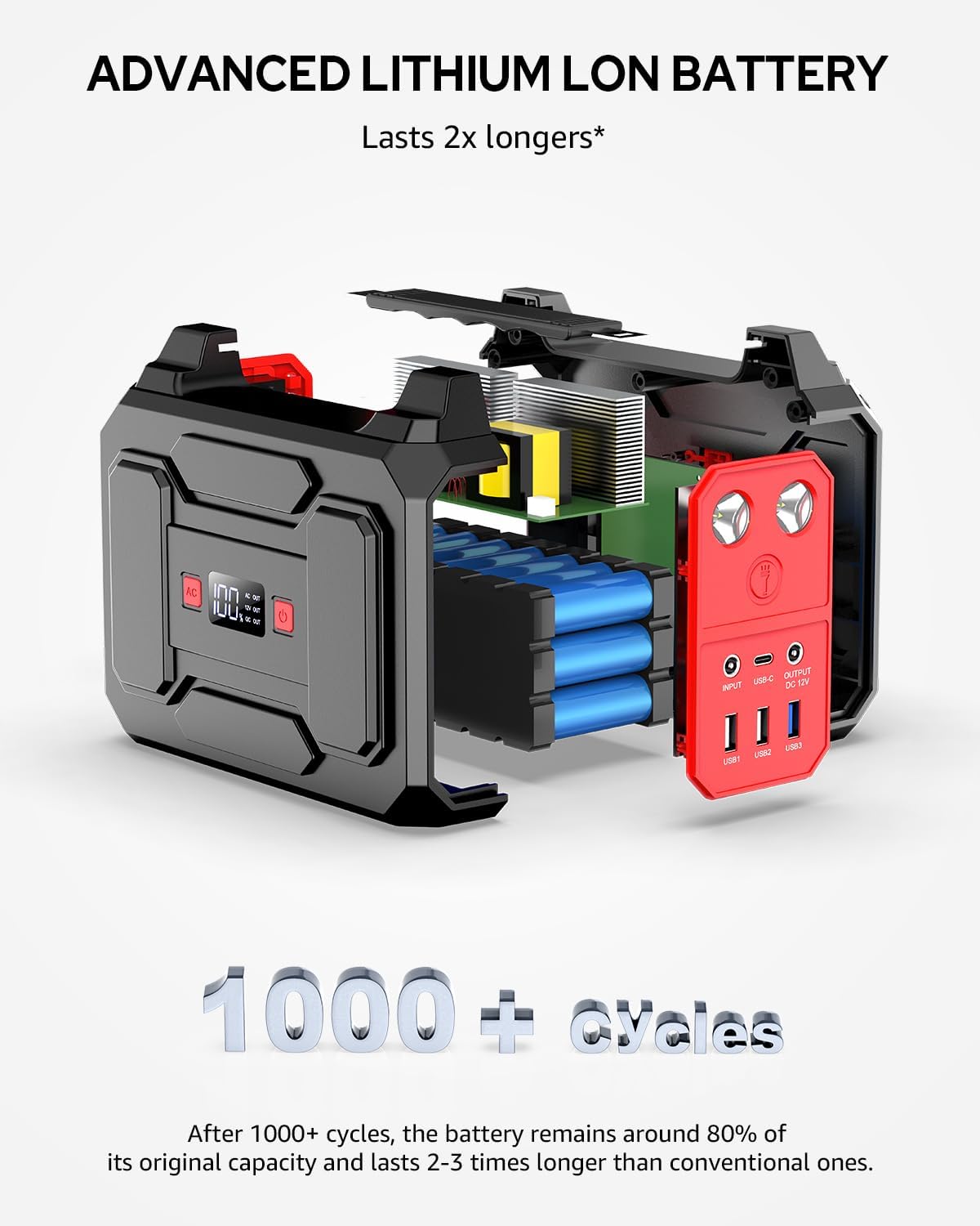 Generador de energía solar, central eléctrica portátil de 100 W con...
